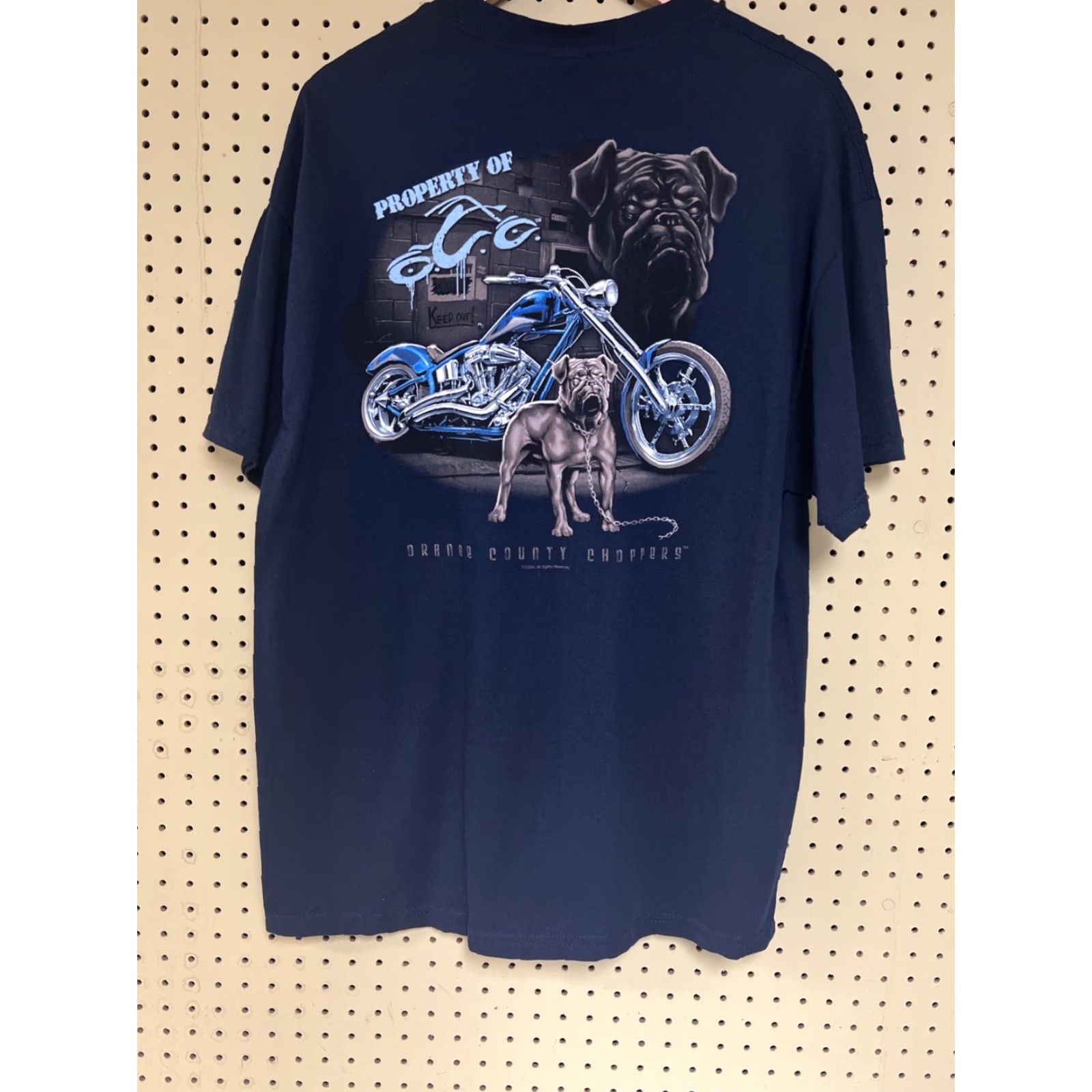 Vintage VINTAGE Tennessee River Shirt XL Blue Graphic Print Dog Back Biker Motorcycle Double-Sided NWT Nos Men Crew Neck Short Sleeve Cotton 2000s 00s Size US XL / EU 56 / 4 - 2 Thumbnail