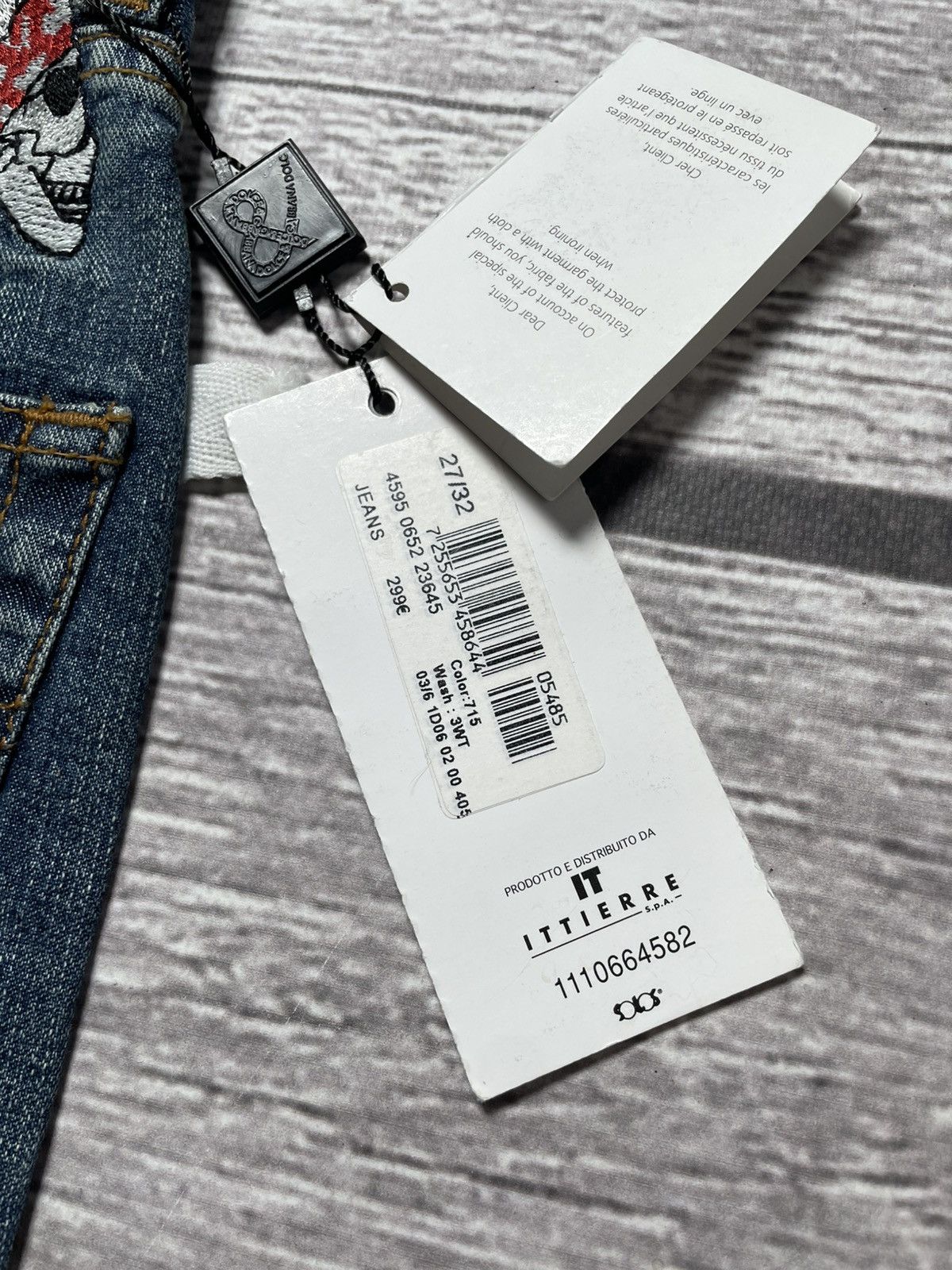Dolce & Gabbana Dolce & Gabbana Vintage Archive Skull Flared Jeans Size 27" / US 4 / IT 40 - 5 Thumbnail