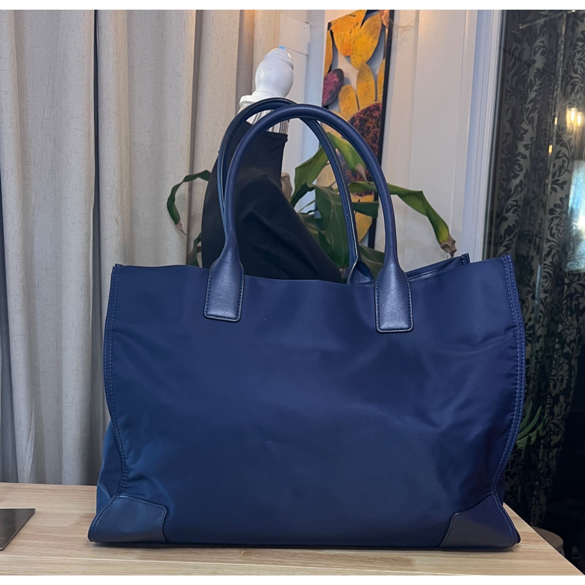 Tory Burch ✺✺ AUTHENTIC TORY BURCH Blue Ella with Stitched Logo ✺✺ Size ONE SIZE - 4 Thumbnail