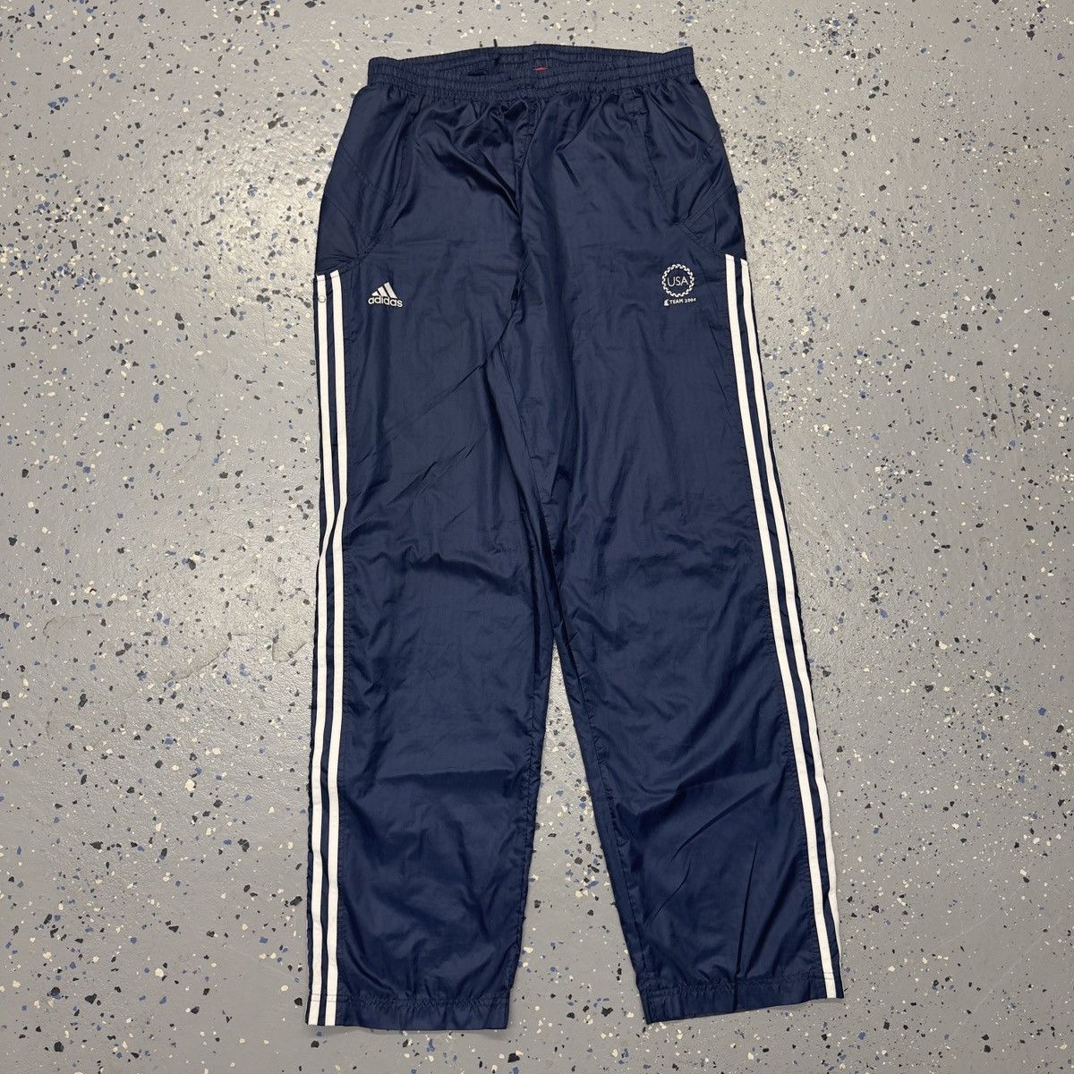Adidas Adidas Pants SZ L 2004 USA Olympic Team Track Pants Baggy Size US 34 / EU 50 - 1 Thumbnail