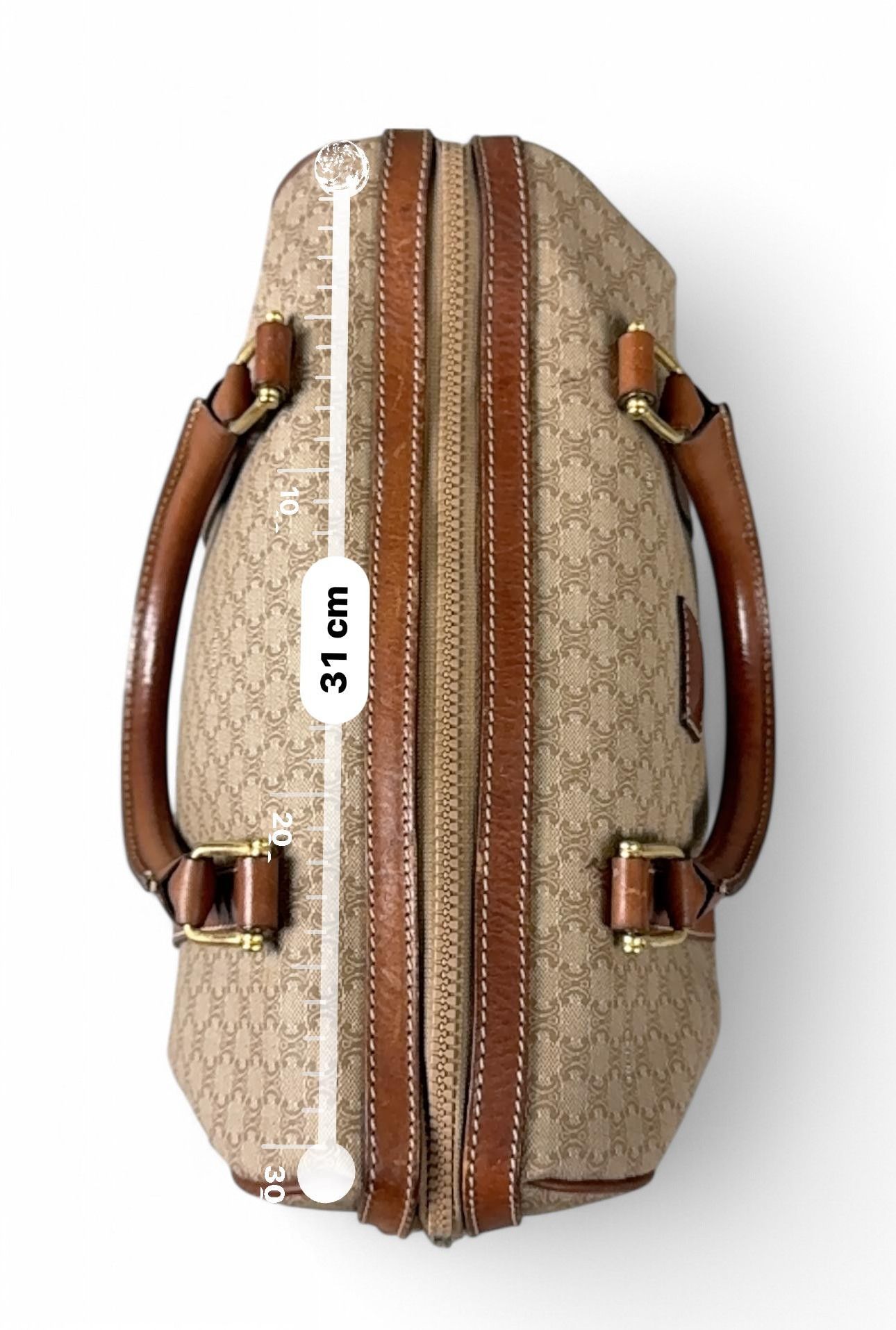 Celine Celine - Macadam Canvas Leather Boston Bag Vintage Size ONE SIZE - 5 Thumbnail