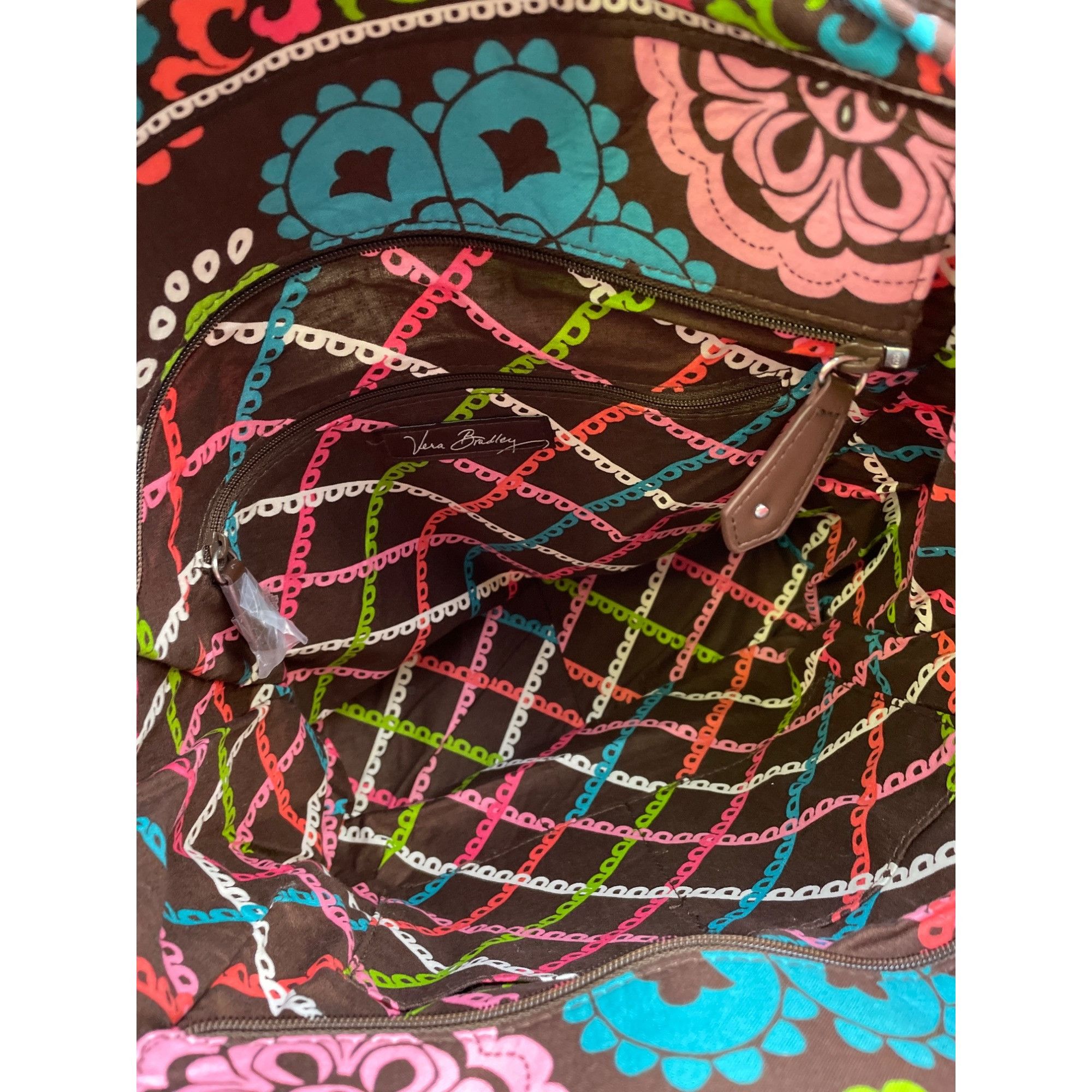 Vera Bradley Vera Bradley Lola floral Women's Tote Purse Shoulder bag Bro Size ONE SIZE - 7 Thumbnail