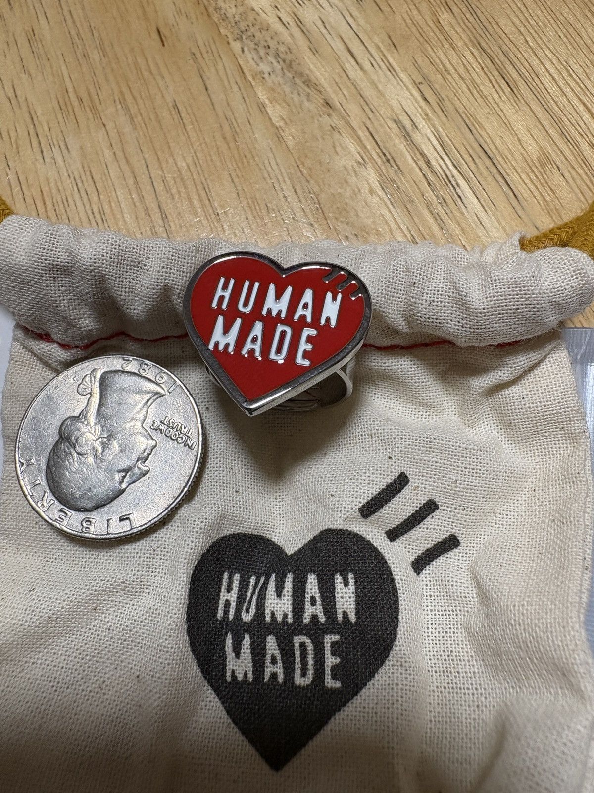 Human Made Human Made Adjustable Heart Ring Red Size ONE SIZE - 2 Thumbnail