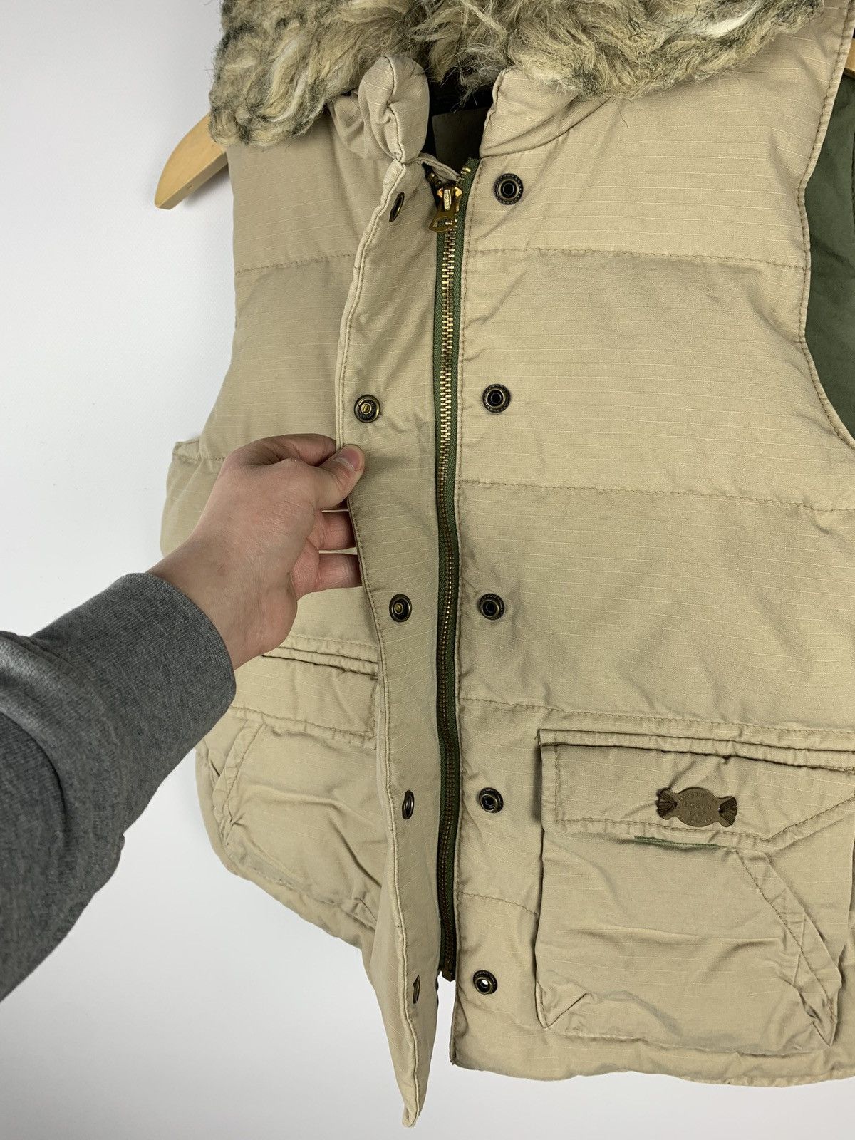 Denim & Supply Ralph Lauren Vintage Y2K Denim Supply Ralph Lauren Puffer Vest Faux Fur Size M / US 6-8 / IT 42-44 - 5 Thumbnail