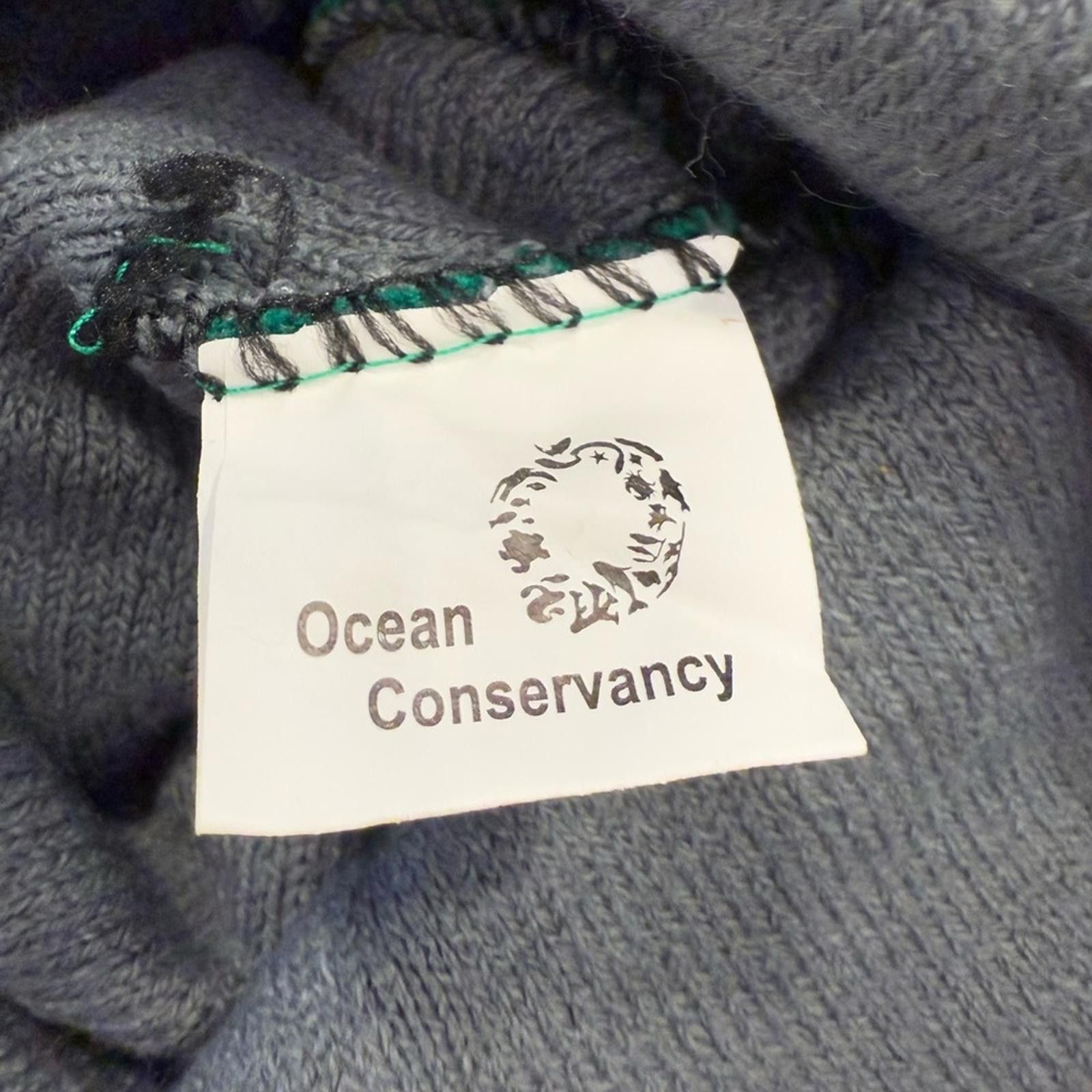 Other Ocean Conservancy Pom Pom beanie green white gray OS Size ONE SIZE - 6 Thumbnail