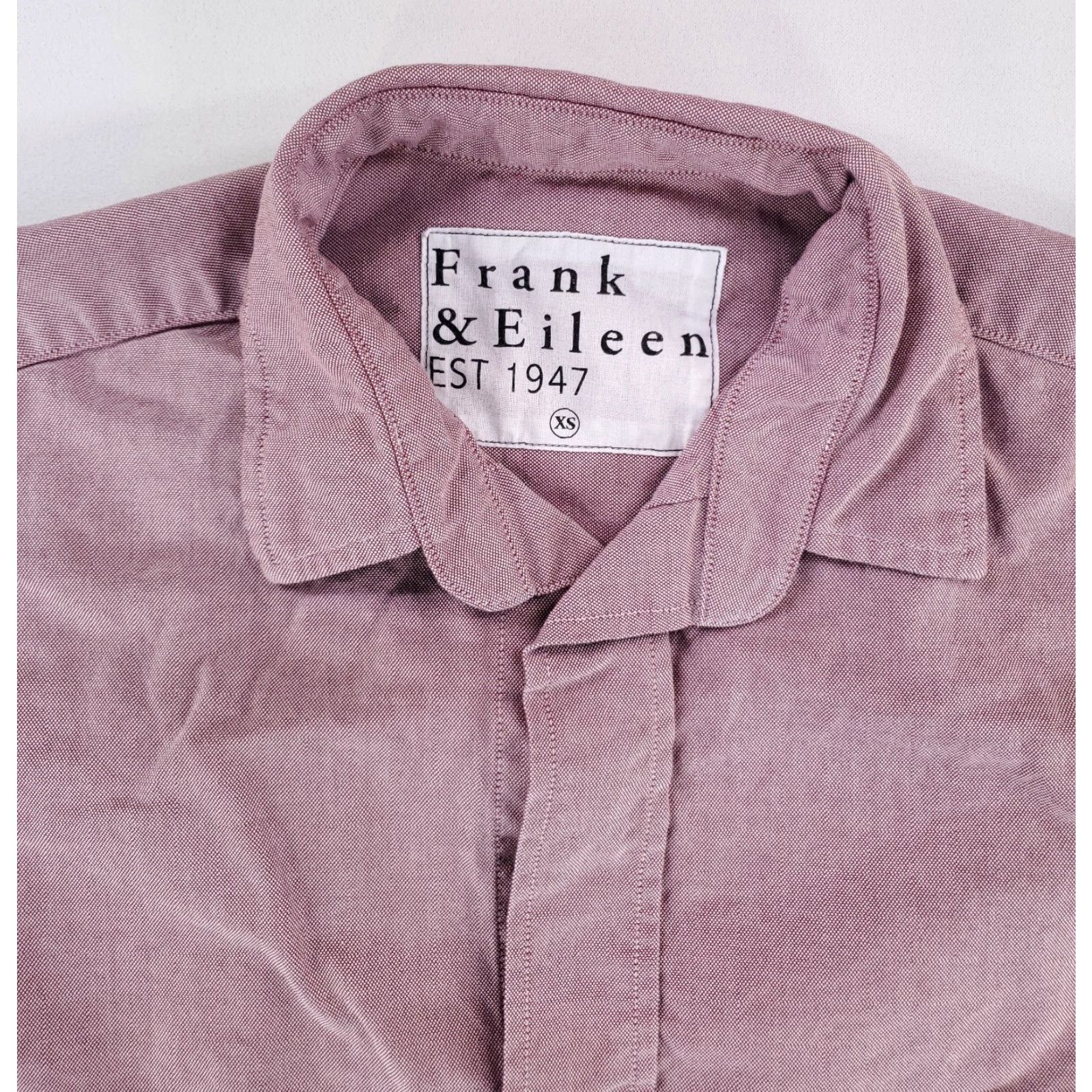 Frank & Eileen Frank & Eileen Button-Up Shirt Shirley Red Womens XS Shirt Ladies XS Red Button-Up Shirt Size XS / US 0-2 / IT 36-38 - 3 Thumbnail