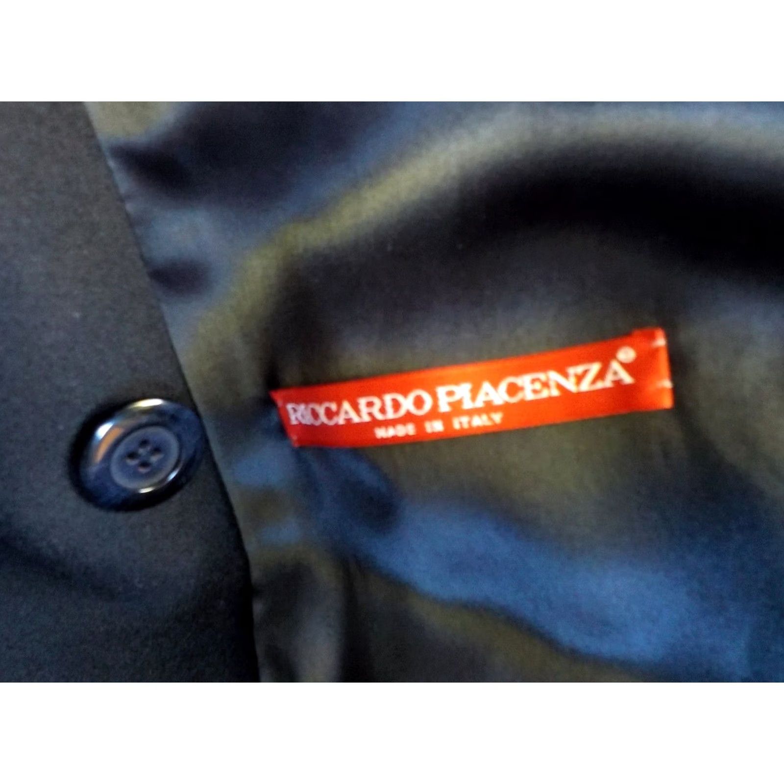 Doublet VINTAGE Riccardo Piacenza Pure Cashmere Long Double Breasted Coat Black 42-Made in Italy Women Overcoat Size 12 Size XL / US 12-14 / IT 48-50 - 7 Thumbnail
