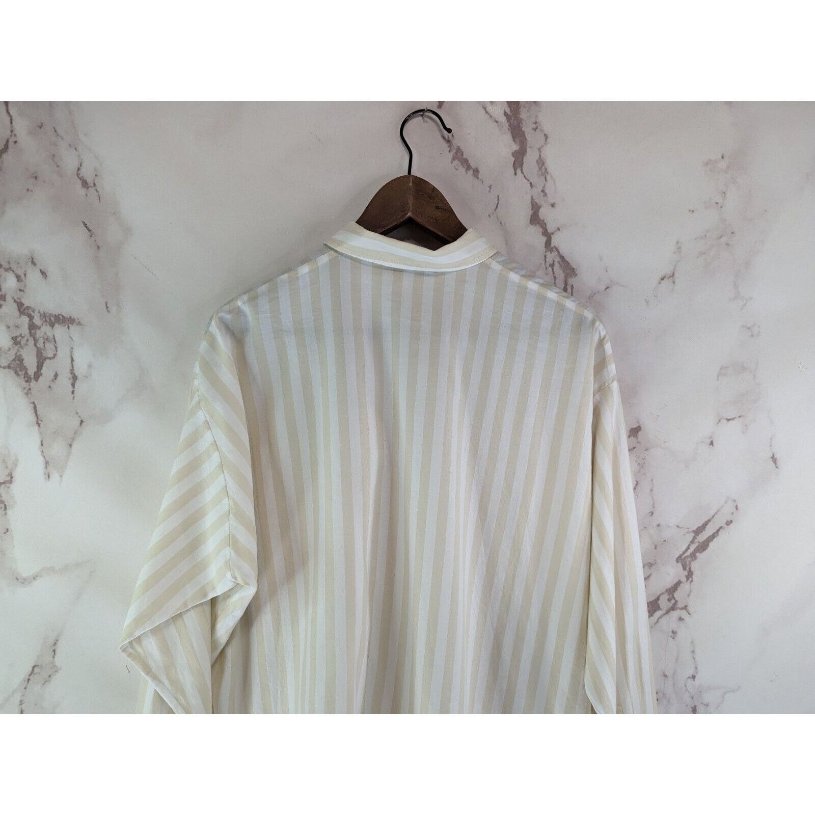 Everlane Everlane Shirt Women XL Striped Button Silky Cotton Relaxed Size XL / US 12-14 / IT 48-50 - 6 Thumbnail