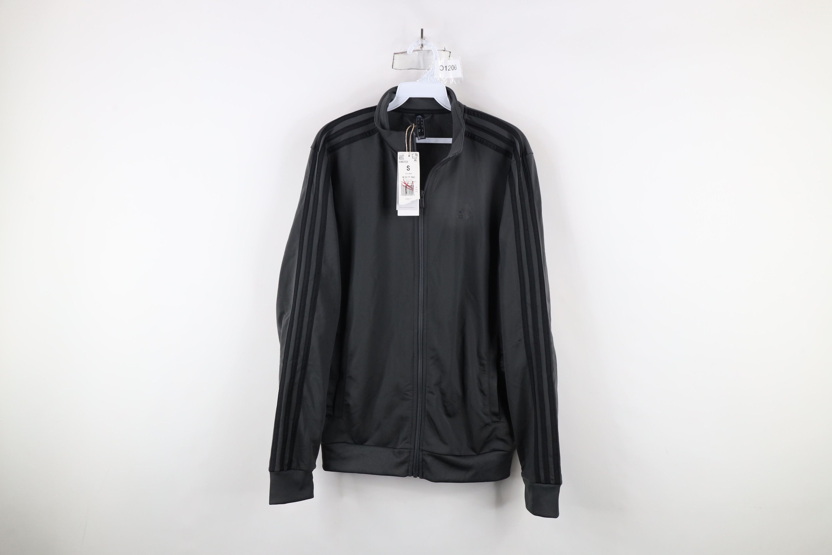 Adidas New Adidas Spell Striped Full Zip Warm Up Track Jacket Gray Size US S / EU 44-46 / 1 - 1 Thumbnail