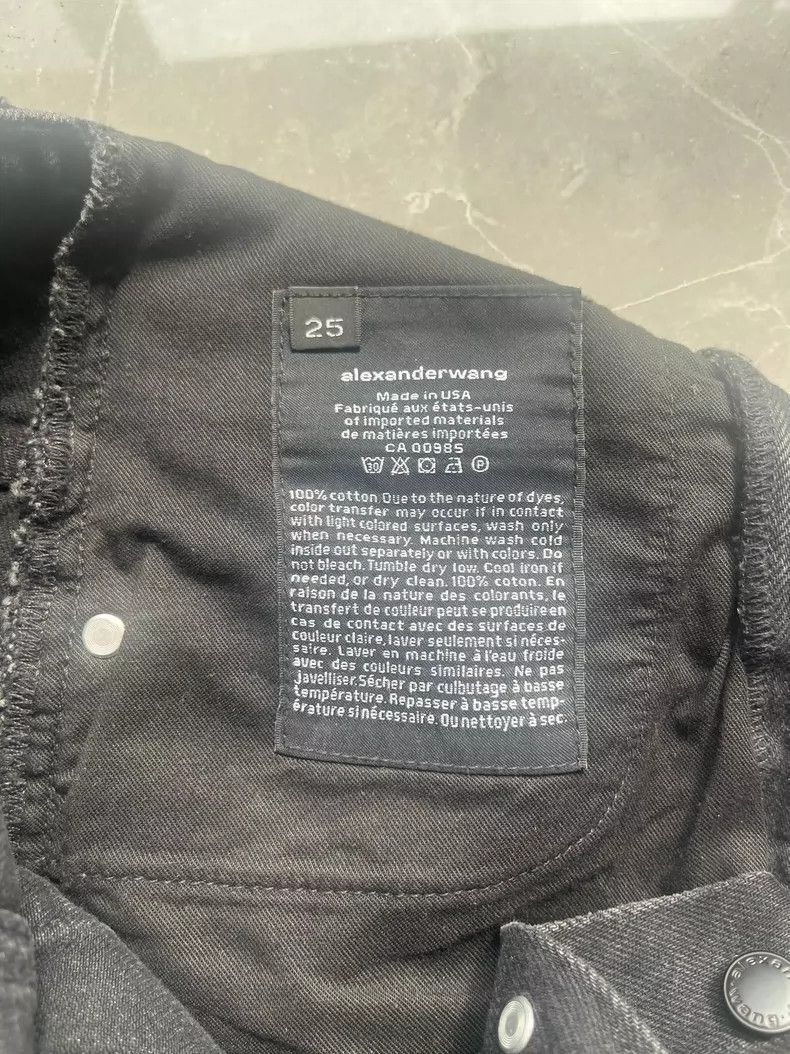 Alexander Wang Alexander Wang High-Waist Denim Shorts- Size 25" / US 0 / IT 36 - 8 Thumbnail