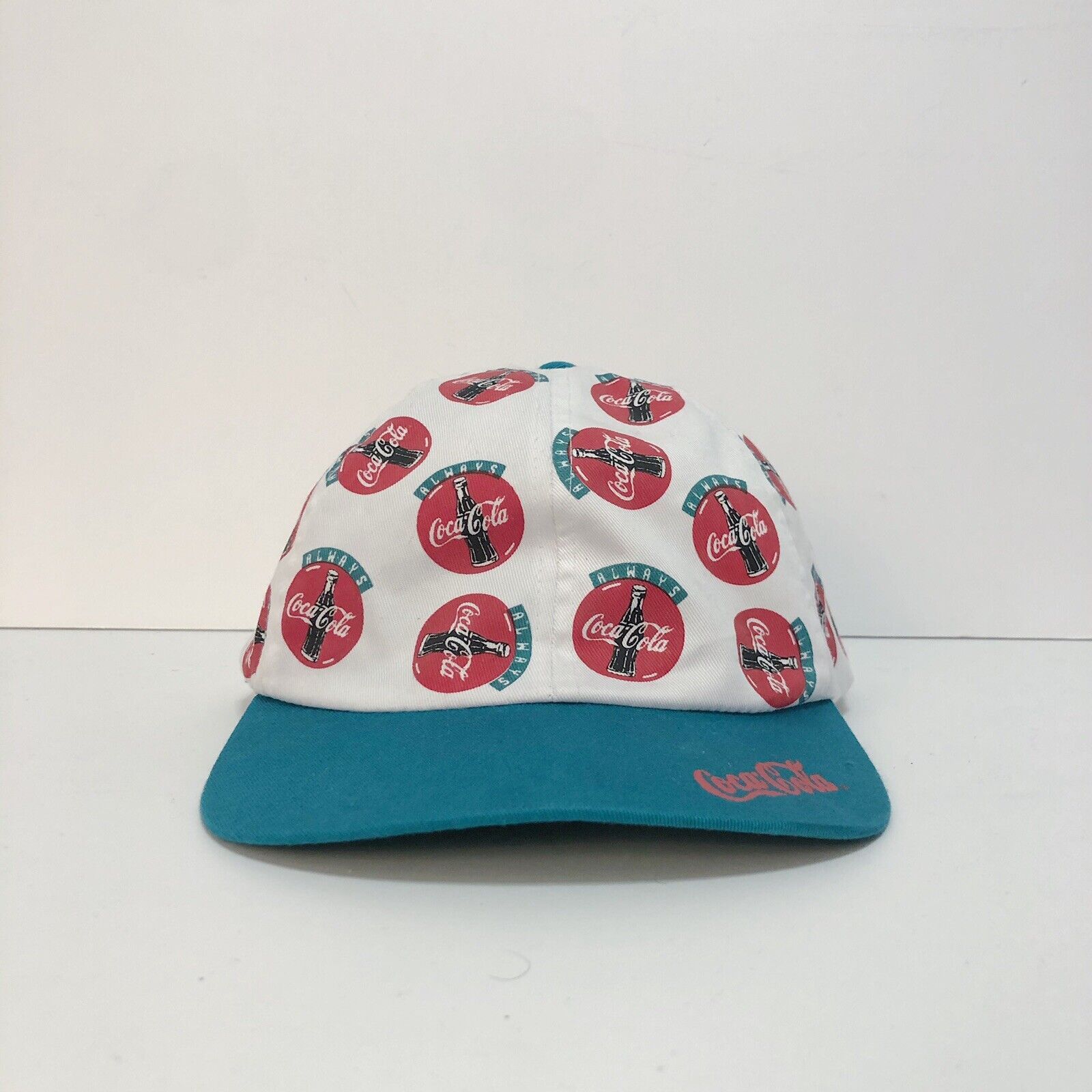 Coca Cola 1990s Always Coca Cola Spellout Coke Snapback Hat RARE VTG Size ONE SIZE - 1 Thumbnail