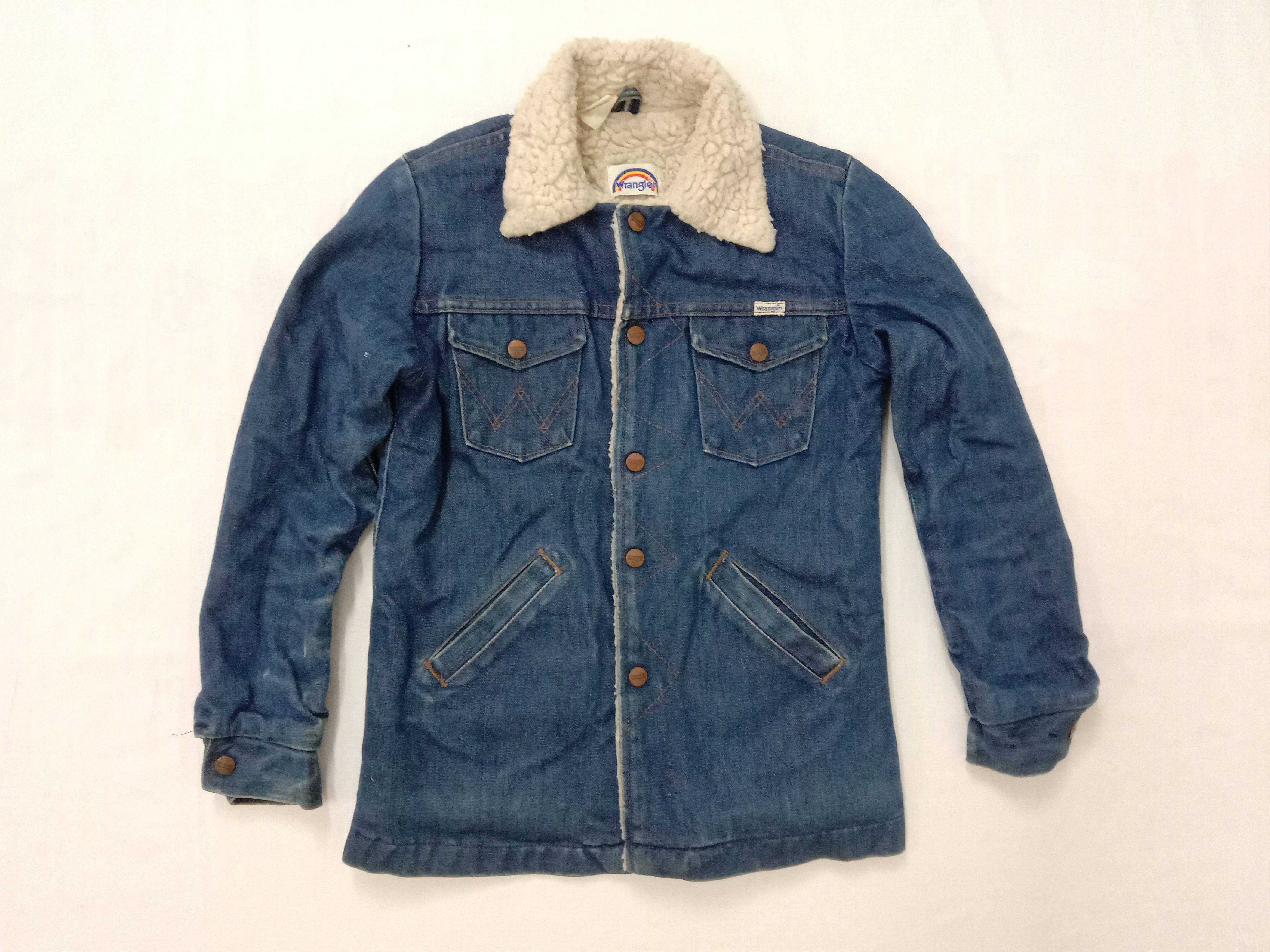 Vintage Vintage Wrangler Denim Trucker Sherpa Jacket Boys Size Size US XS / EU 42 / 0 - 2 Thumbnail