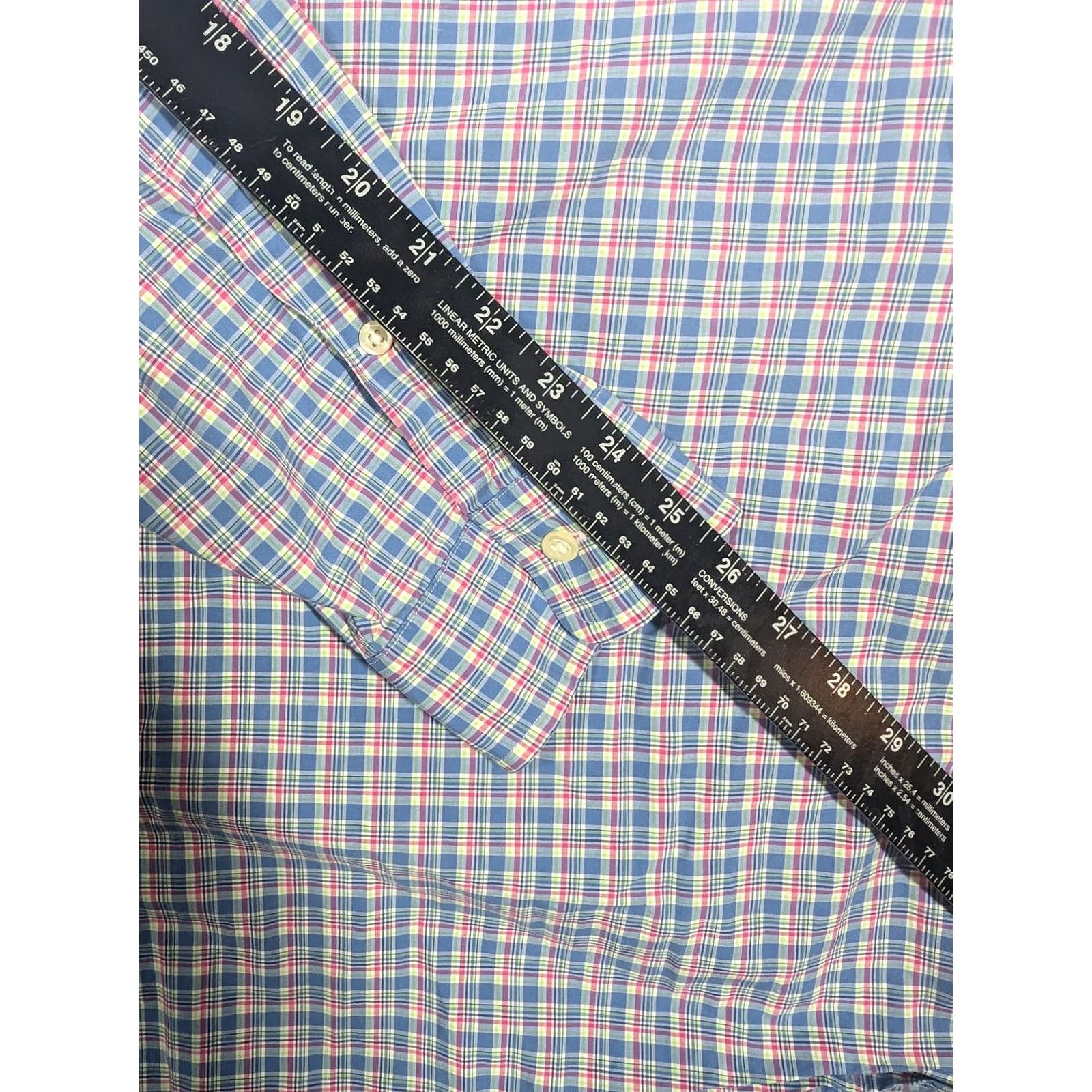 Ralph Lauren Ralph Lauren Shirt Mens 2XL Blue Pink Plaid Button-Down Long Sleeve Pony Logo Size US XXL / EU 58 / 5 - 4 Thumbnail