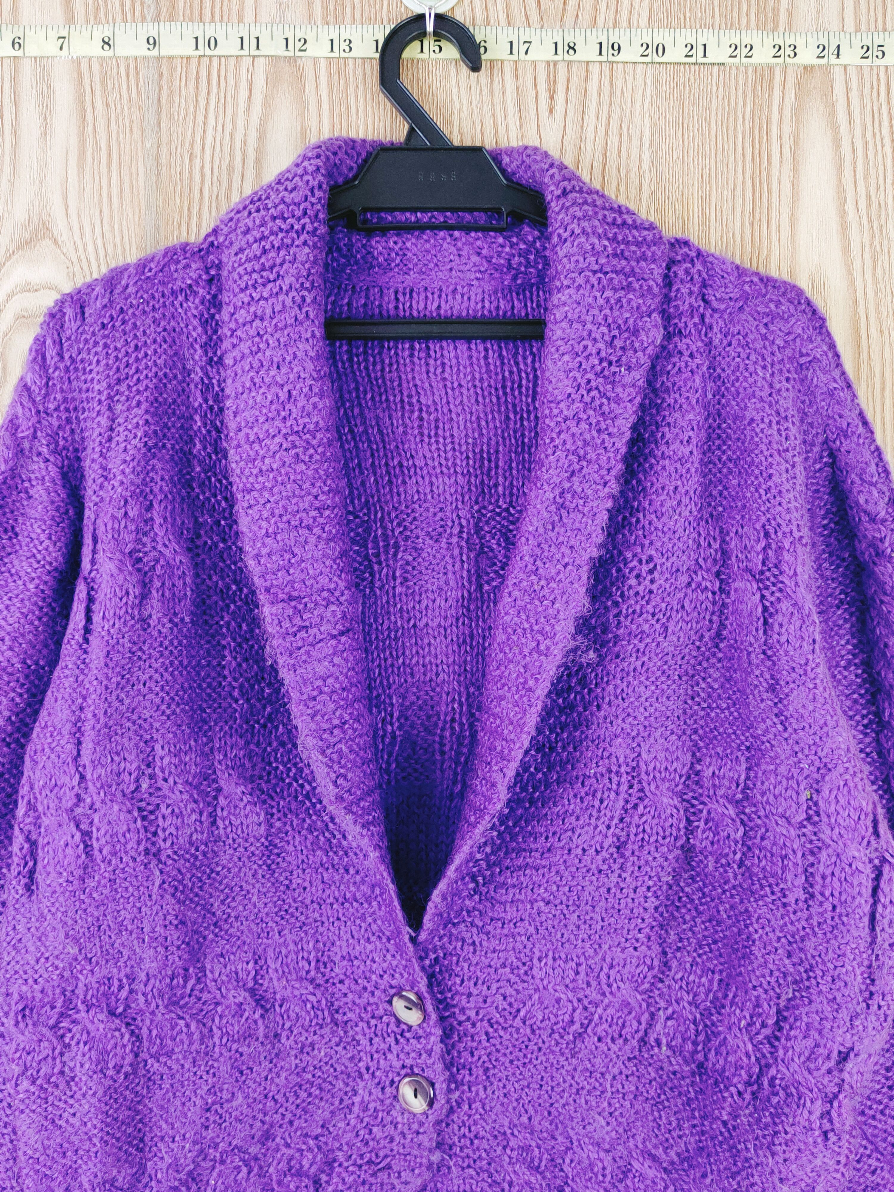 Japanese Brand Japanese Brand Purple Knitwear Cardigan #W566 Size S / US 4 / IT 40 - 2 Thumbnail