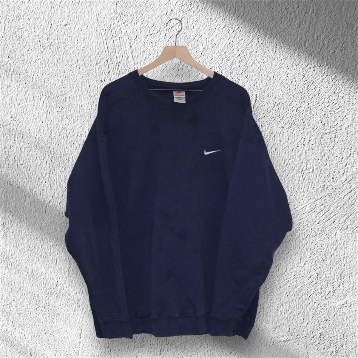 Nike × Vintage Vintage 90s Nike Small Swoosh Sweatshirt Travis Scott XXL Size US XXL / EU 58 / 5 - 1 Thumbnail