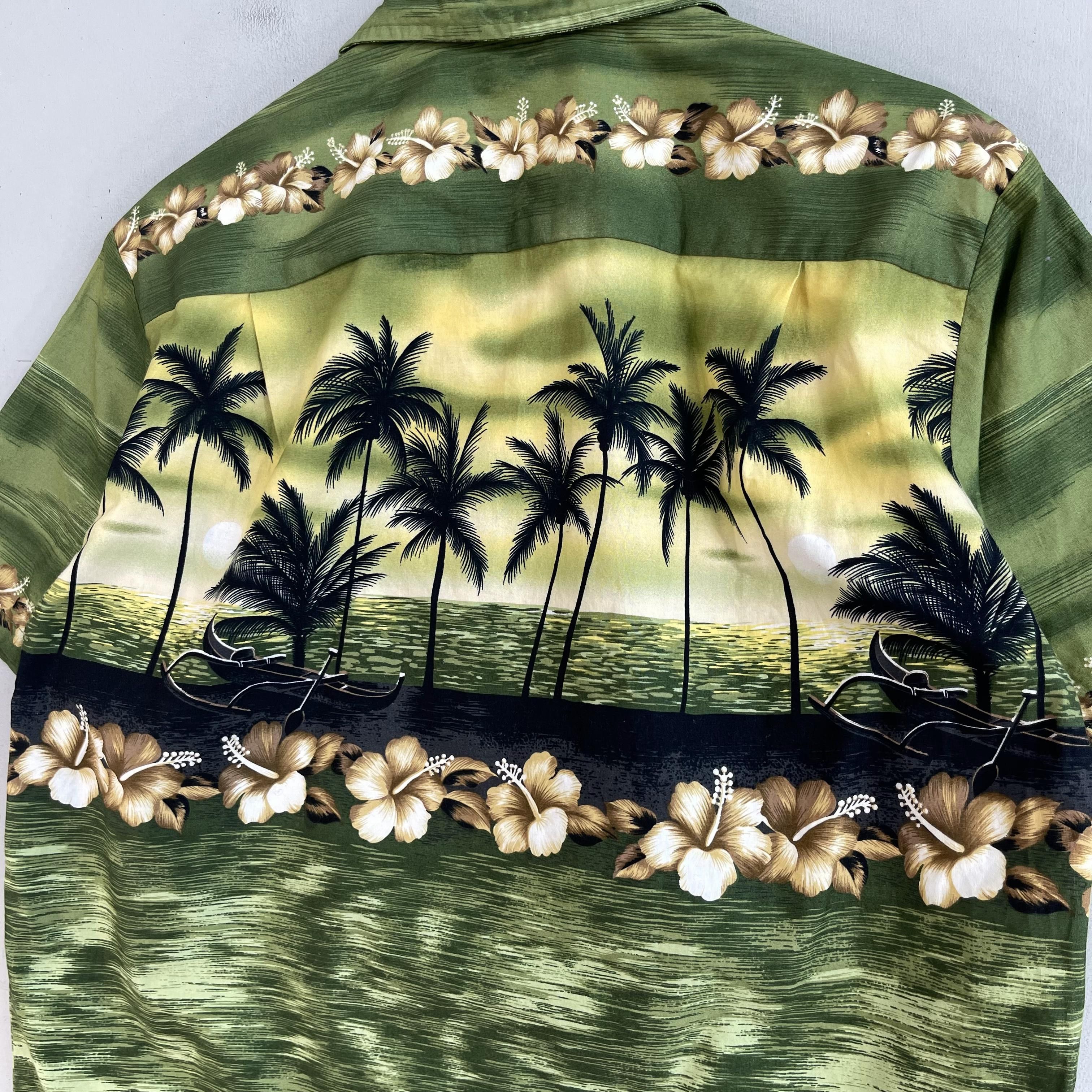 Japanese Brand × Vintage Vintage Hawaiian Island Beach Surf Floral Motive Button Up Size US M / EU 48-50 / 2 - 7 Thumbnail