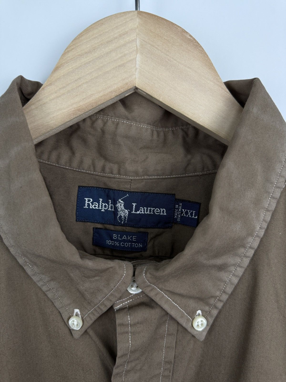 Polo Ralph Lauren 🤎🇺🇸 Vintage 90s Ralph Lauren Brown shirt rare retro hype Y2K Size US XXL / EU 58 / 5 - 5 Thumbnail