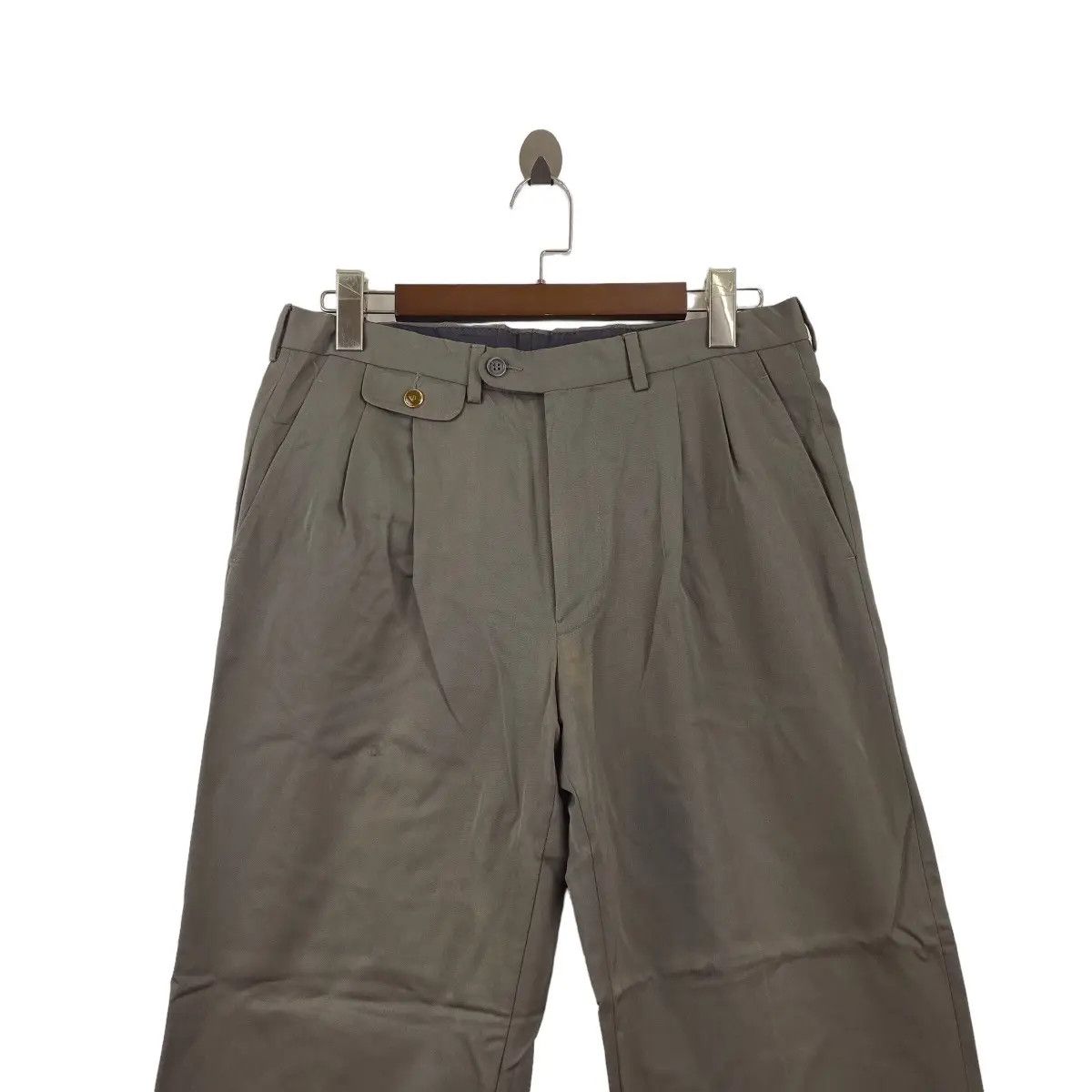 Vintage Vintage DUNHILL LONDON Made In Italy Wool Minimalist Pant Size US 32 / EU 48 - 3 Thumbnail