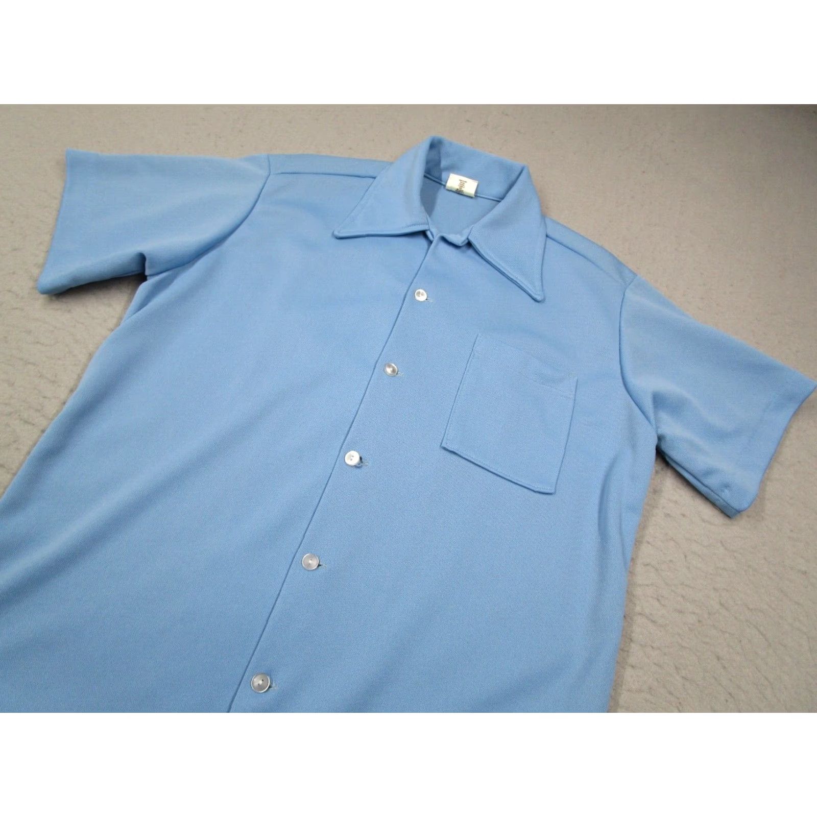 Vintage VINTAGE Mr. Morts Shirt Mens Medium Blue Button Up Bowling Lions 70s Made in USA Size US M / EU 48-50 / 2 - 2 Thumbnail