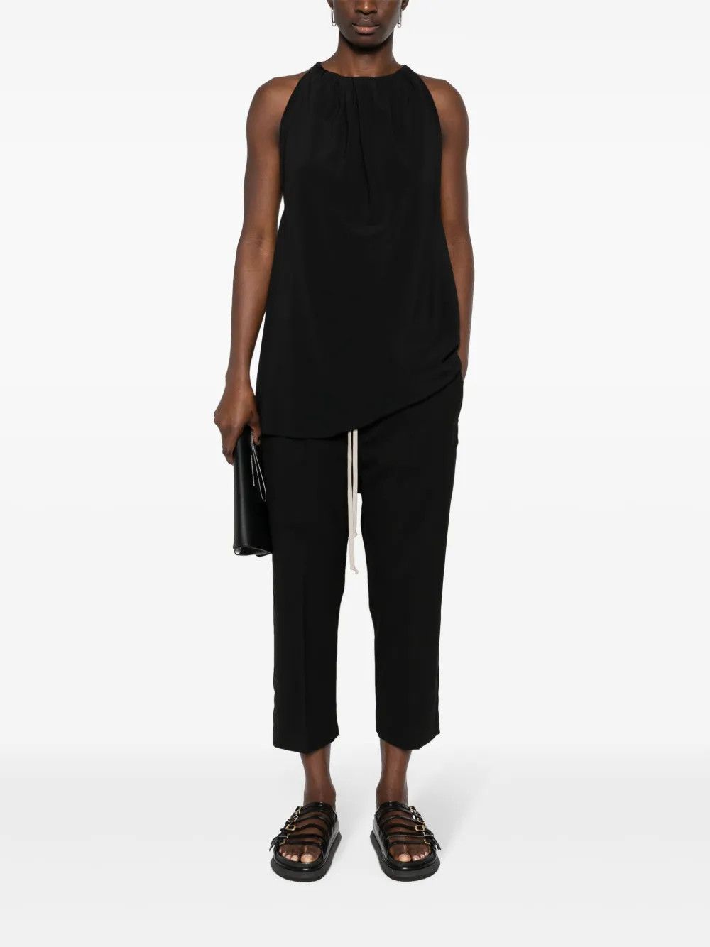 Rick Owens o1y0126 Tank Top in Black Size S / US 4 / IT 40 - 5 Thumbnail