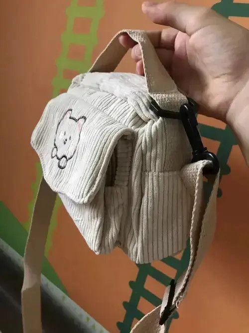 Japanese Brand Women’s Corduroy Shoulder Bag Size ONE SIZE - 2 Thumbnail