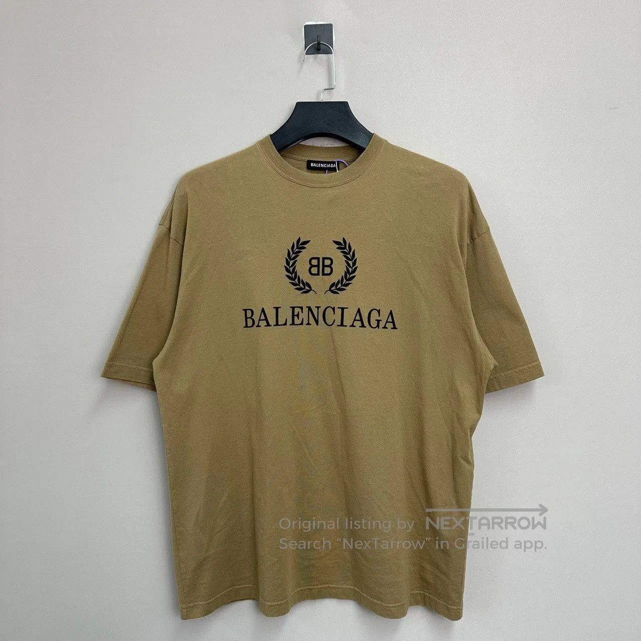 Balenciaga khaki short sleeve t. Size US S / EU 44-46 / 1 - 1 Thumbnail
