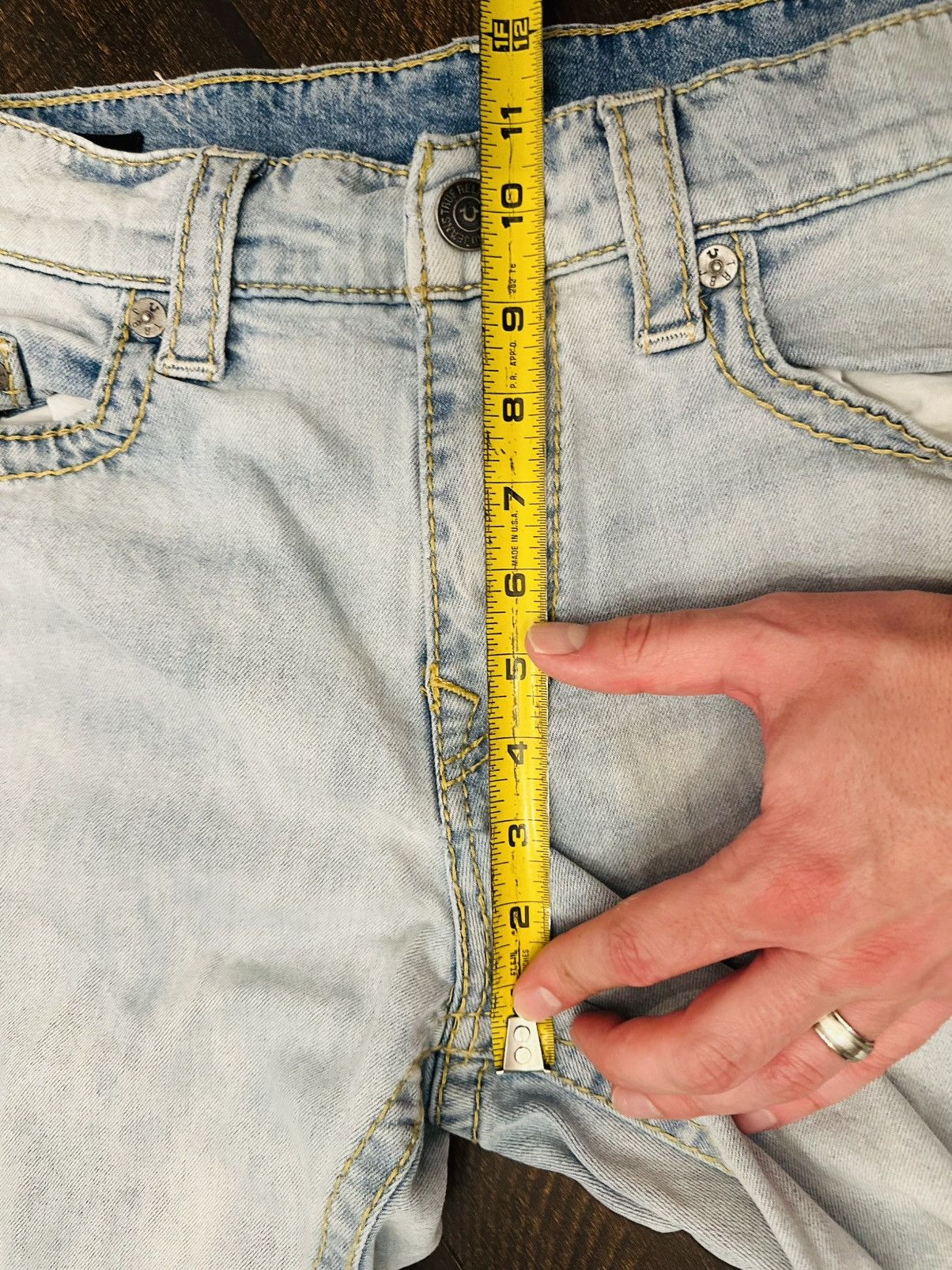 True Religion True Religion Ricky Relaxed Straight Men’s 34x33-Spots- Size US 34 / EU 50 - 7 Thumbnail