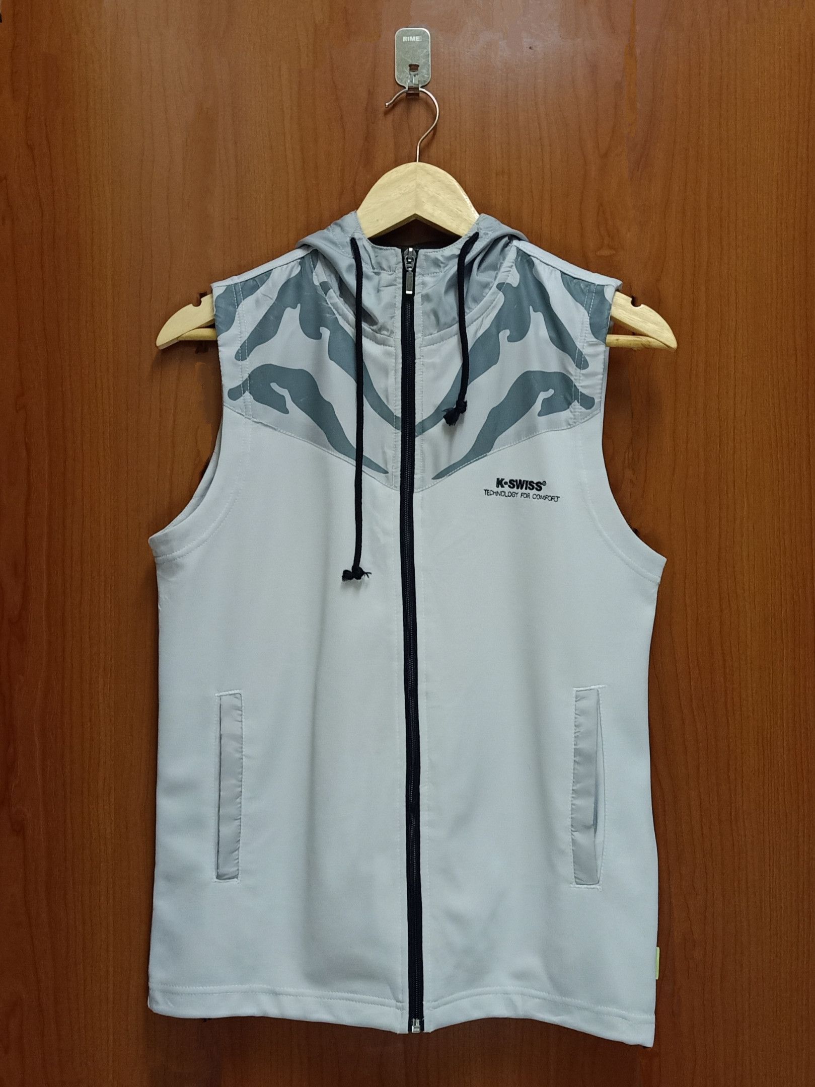 K SWISS Sleeveless Hoodie Camouflages Camo Vest Jacket