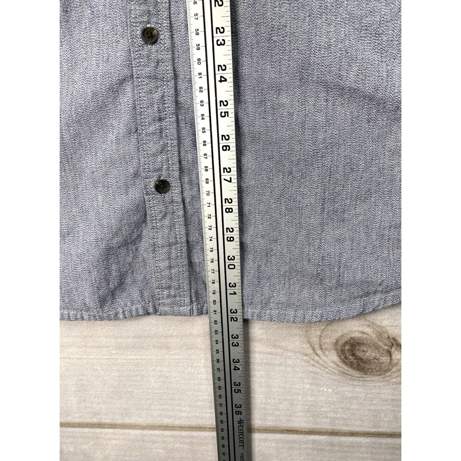 Prana prAna Shirt Mens XXL Blue Button Down Organic Cotton Casual Hiking Chest Pocket Size US XXL / EU 58 / 5 - 3 Thumbnail