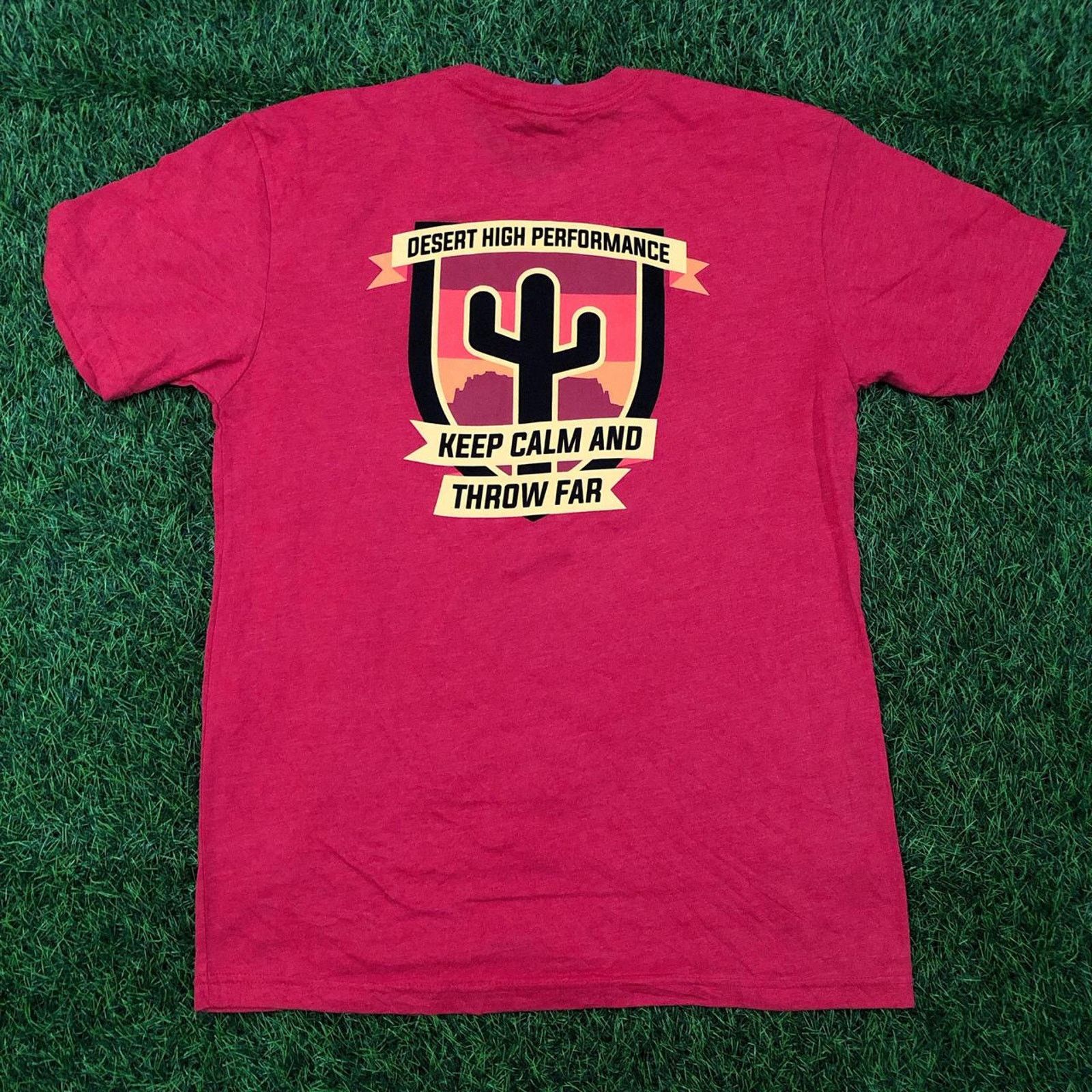 Next Level Men’s Red ‘Throws Lab Keep Calm And Throw Far’ Graphic Tee Size US M / EU 48-50 / 2 - 2 Thumbnail