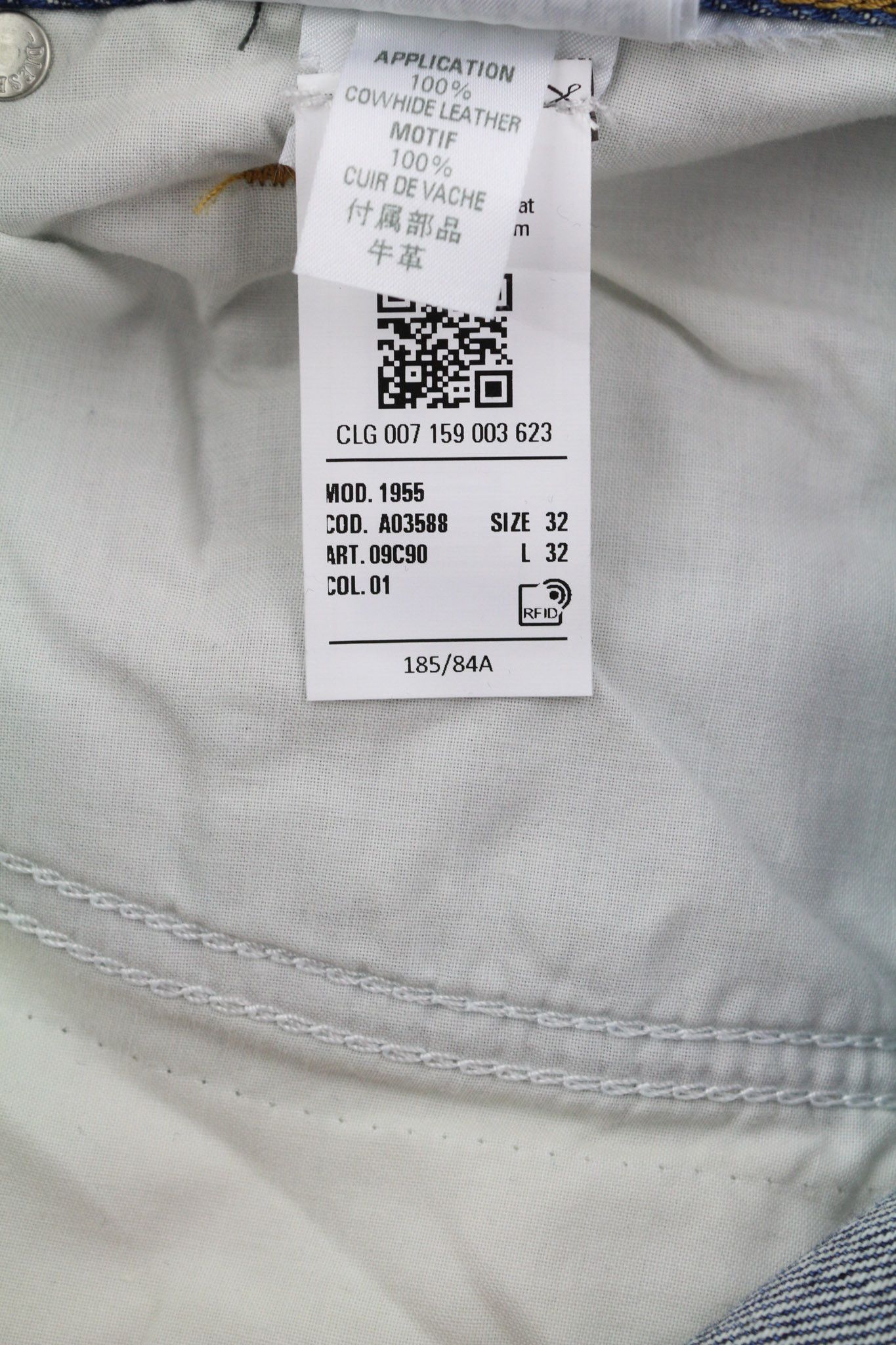 Diesel 1955 09C90 W32/L32 High Waist Distress 40393 Size US 32 / EU 48 - 12 Thumbnail