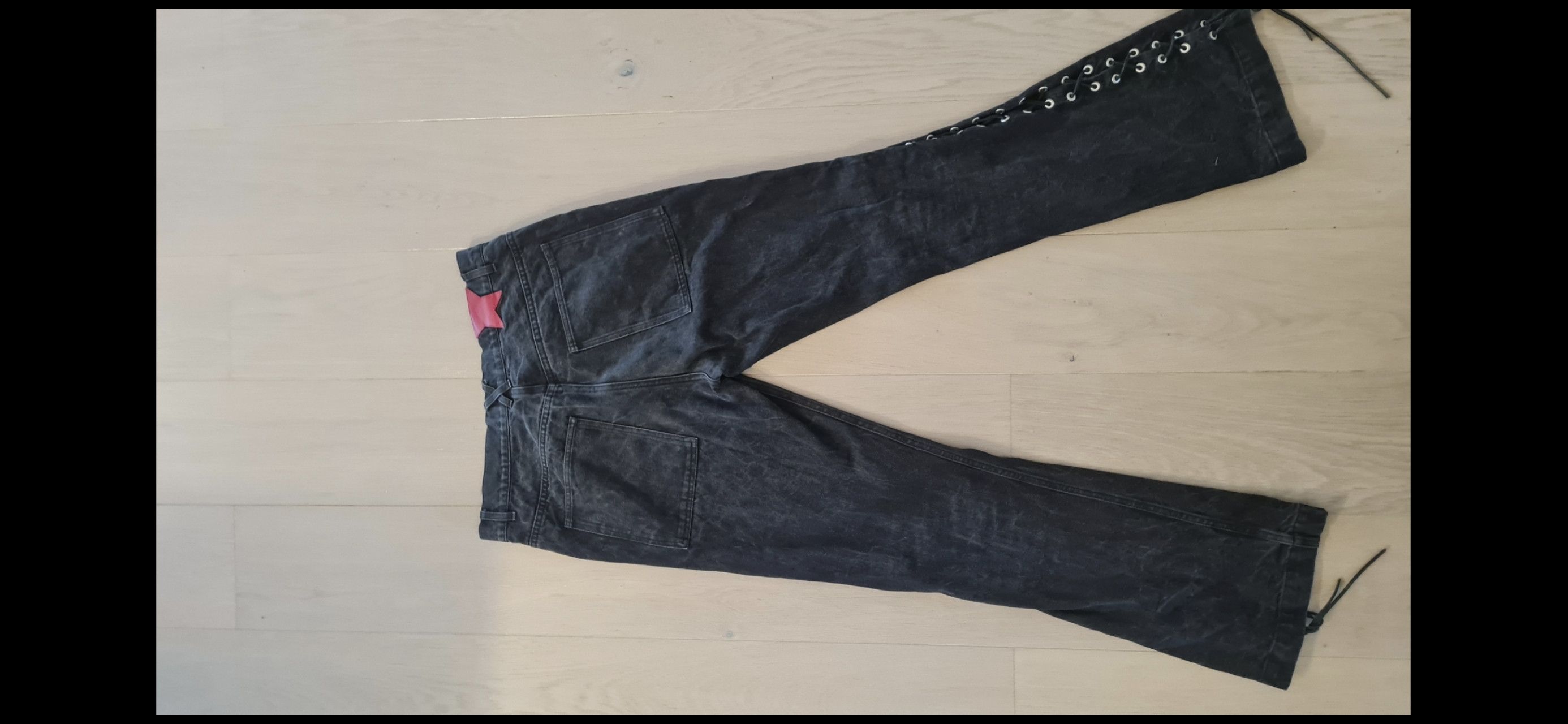 Sangiev Sangiev Lace Up Jeans 34 Size US 34 / EU 50 - 2 Thumbnail