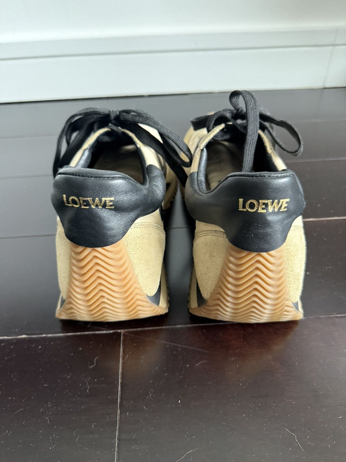 Loewe Loewe Flow Runner — Tan/Beige Nylon & Suede, EU 44 Size US 11 / EU 44 - 5 Thumbnail