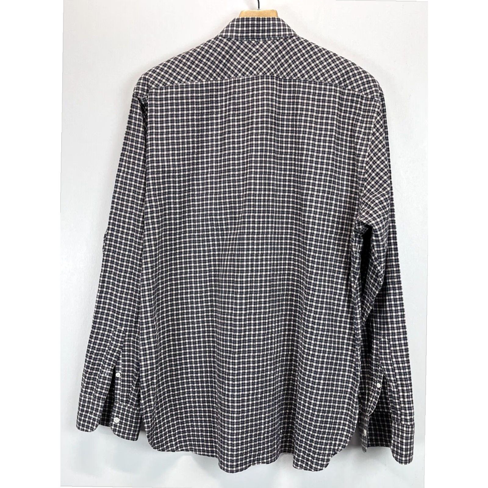 Billy Reid Mens Billy Reid Plaid Button Down Shirt XL Multicolor Cotton Blend Size US XL / EU 56 / 4 - 2 Thumbnail