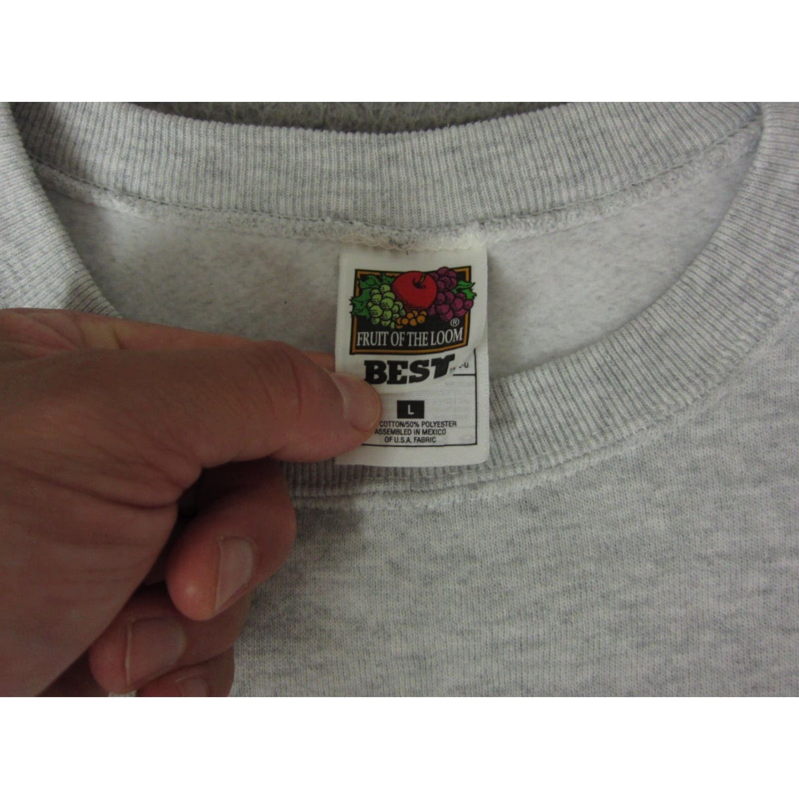 Vintage VINTAGE TV Guide Sweatshirt Mens Large Gray 90s Pullover Knit Logo Size US L / EU 52-54 / 3 - 4 Thumbnail
