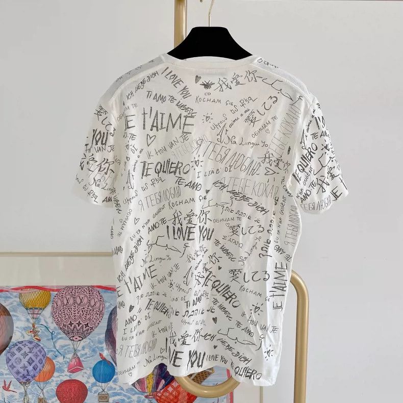 Dior Dior White Valentine's Day Series T-shirt Size M / US 6-8 / IT 42-44 - 2 Thumbnail