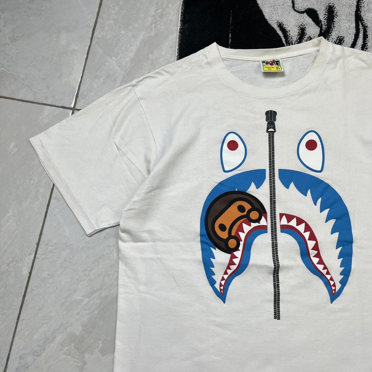 Bape Bape Baby milo shark tshirt Size US XL / EU 56 / 4 - 2 Thumbnail
