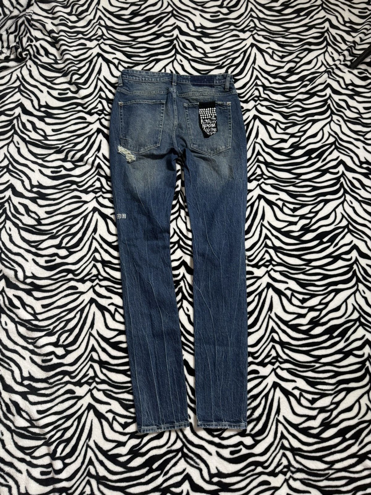 Ksubi Ksubi Royalty Heroism and the Streets Distressed Jeans SZ 31 Size US 31 - 5 Thumbnail