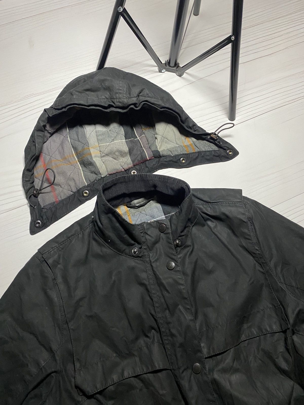 Barbour Vintage Barbour Cassley Waxed Jacket LWX1080BK71 Size XL / US 12-14 / IT 48-50 - 19 Thumbnail