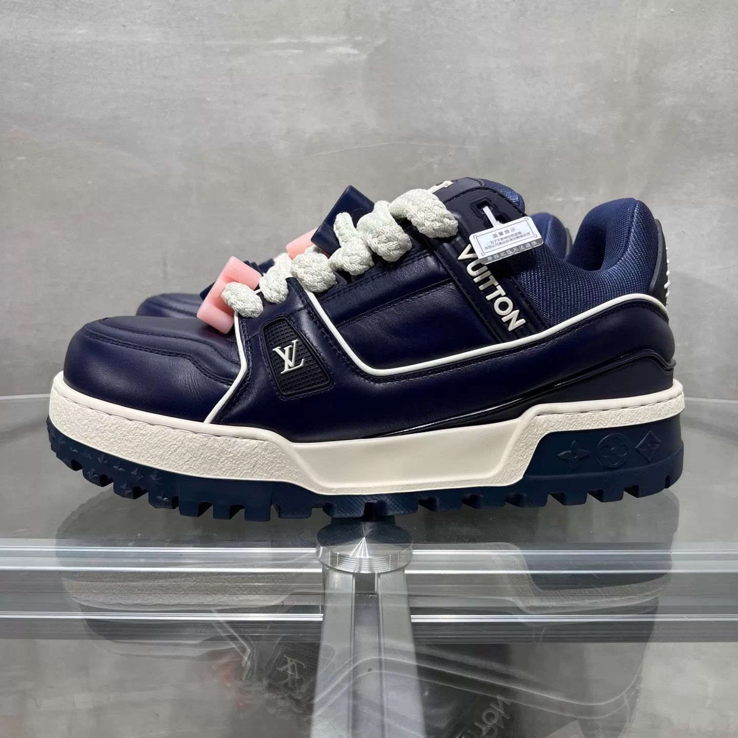 Louis Vuitton LV Trainer maxi Valentine's Day Blue Pudgy UK6 40 Size US 7 / EU 40 - 3 Thumbnail