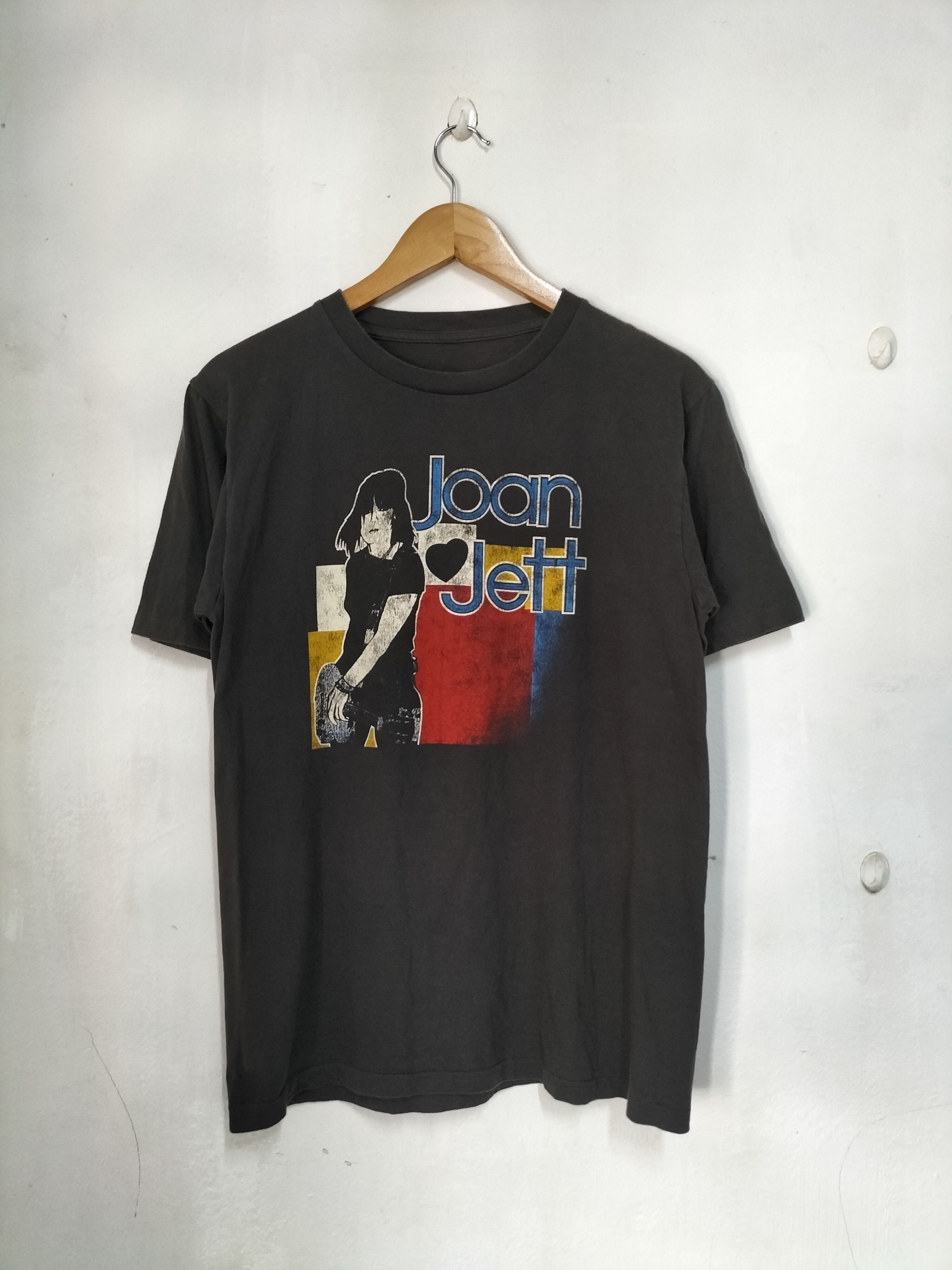 image of Band Tees x Rock T Shirt Vintage Joan Jett "bad Reputation" 90's in Black, Men's (Size Medium)