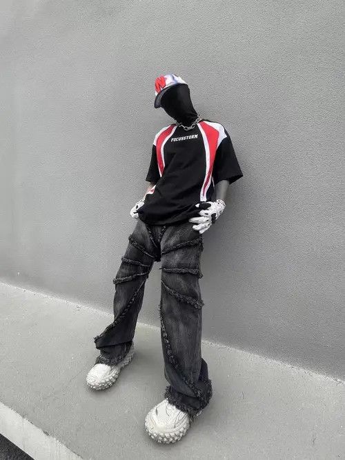 VIBE retro punk hip hop jeans Size US 31 - 3 Thumbnail