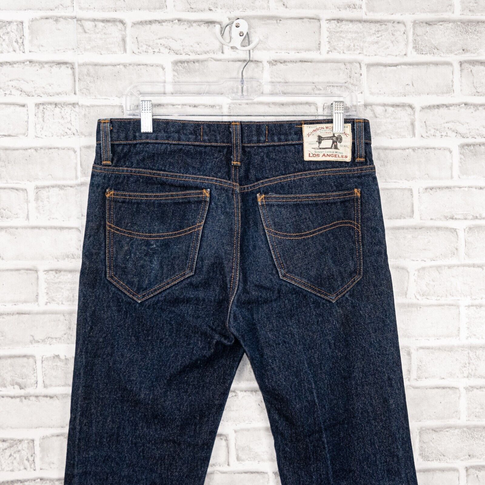 Johnson Motors Johnson Motors Inc Regid Denim Jeans indigo blue button fly Size US 32 / EU 48 - 6 Thumbnail