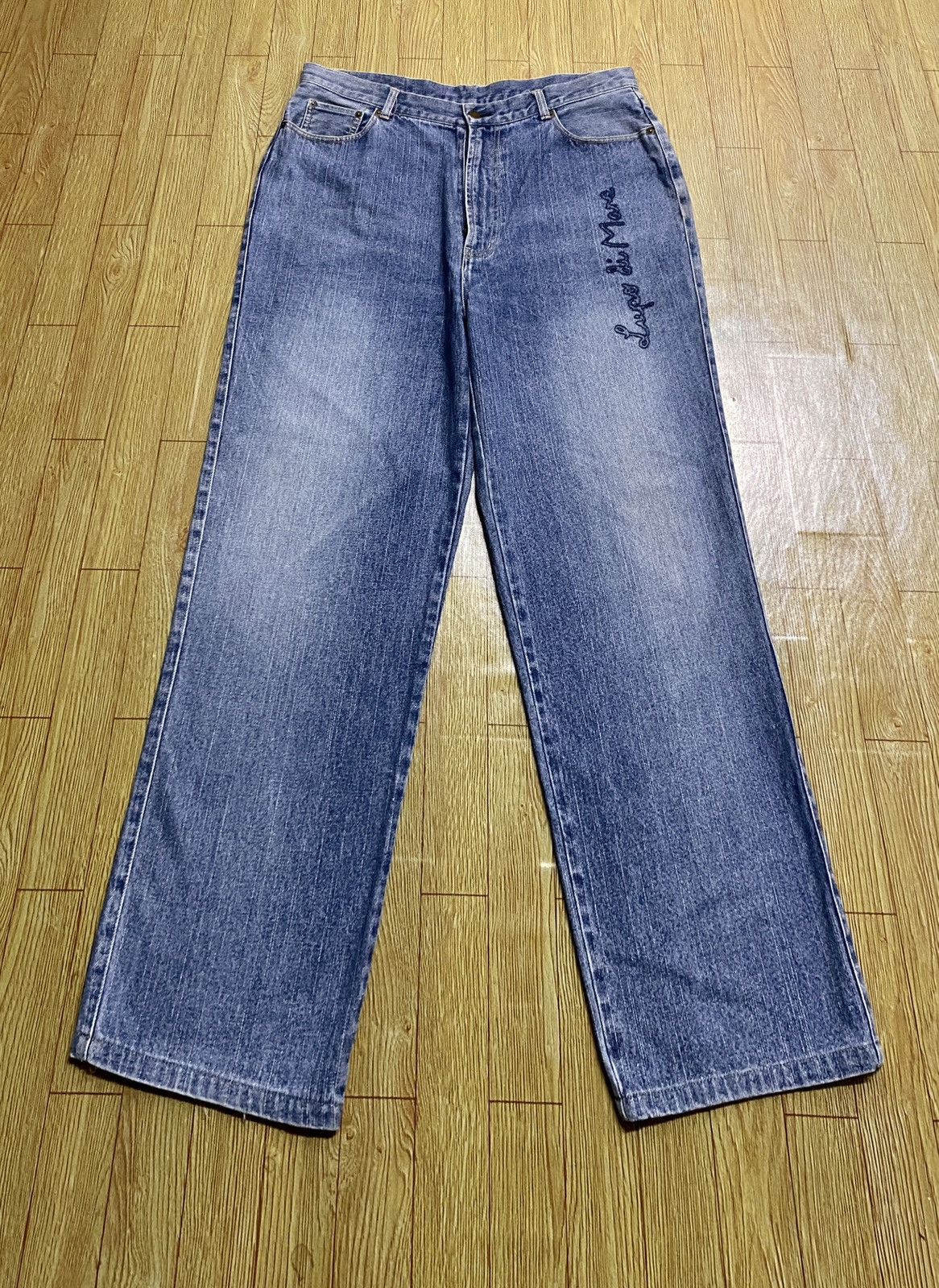 Vintage Rare Vintage Brand Lupo Di Mare Sina Cova Baggy Jeans 1990s Size US 39 - 1 Thumbnail