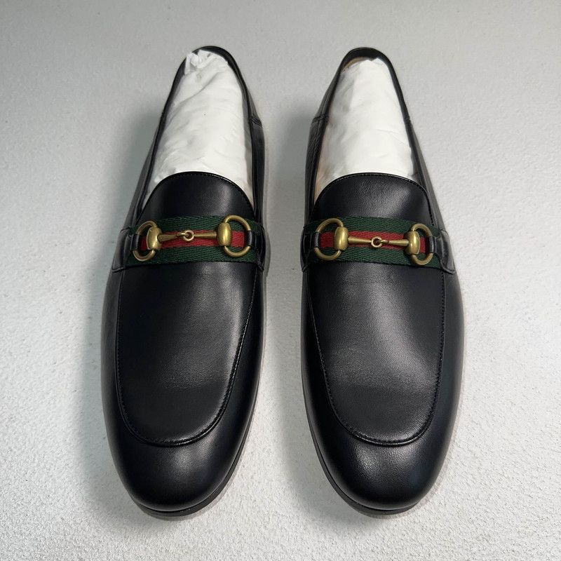 Gucci Gucci Leather Horsebit Loafers for Men - Size US 9.5 / EU 42-43 - 2 Thumbnail