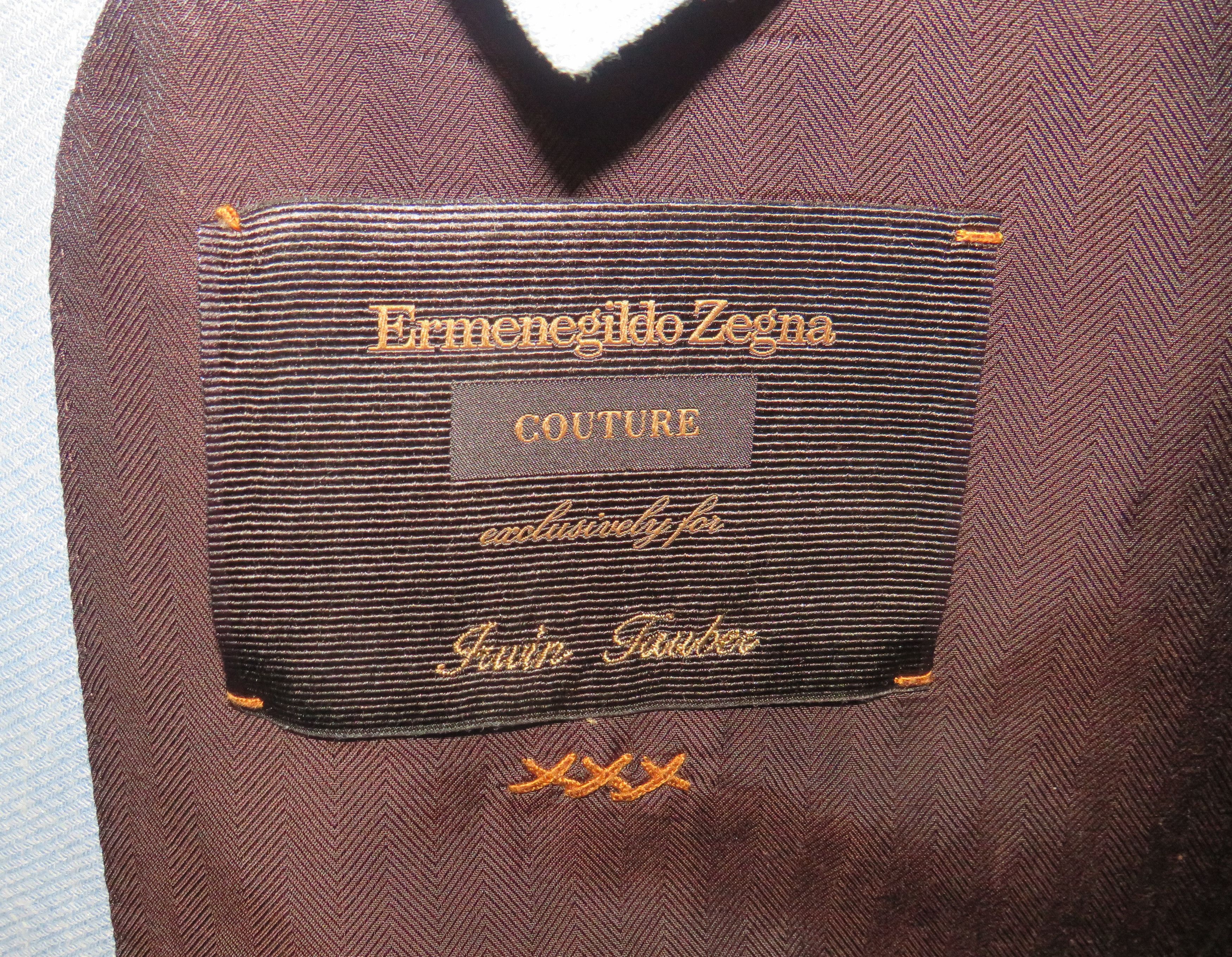 Ermenegildo Zegna Su Misura Couture Seafoam Current Silk Blend Sport Coat 50R Size 50R - 14 Thumbnail