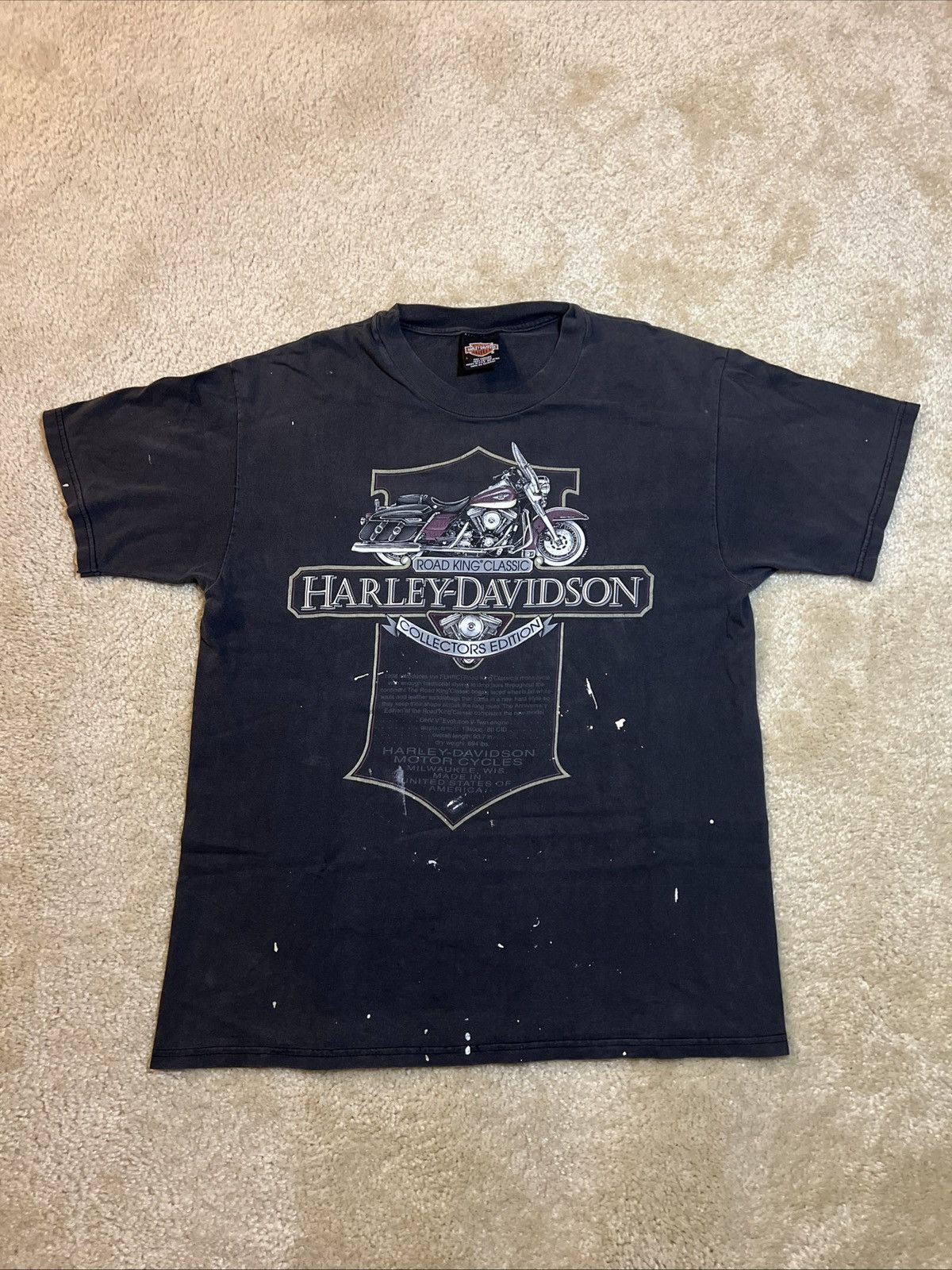 Harley Davidson Harker Heights Texas Harley Davidson Military 90s Vintage Size US L / EU 52-54 / 3 - 2 Thumbnail