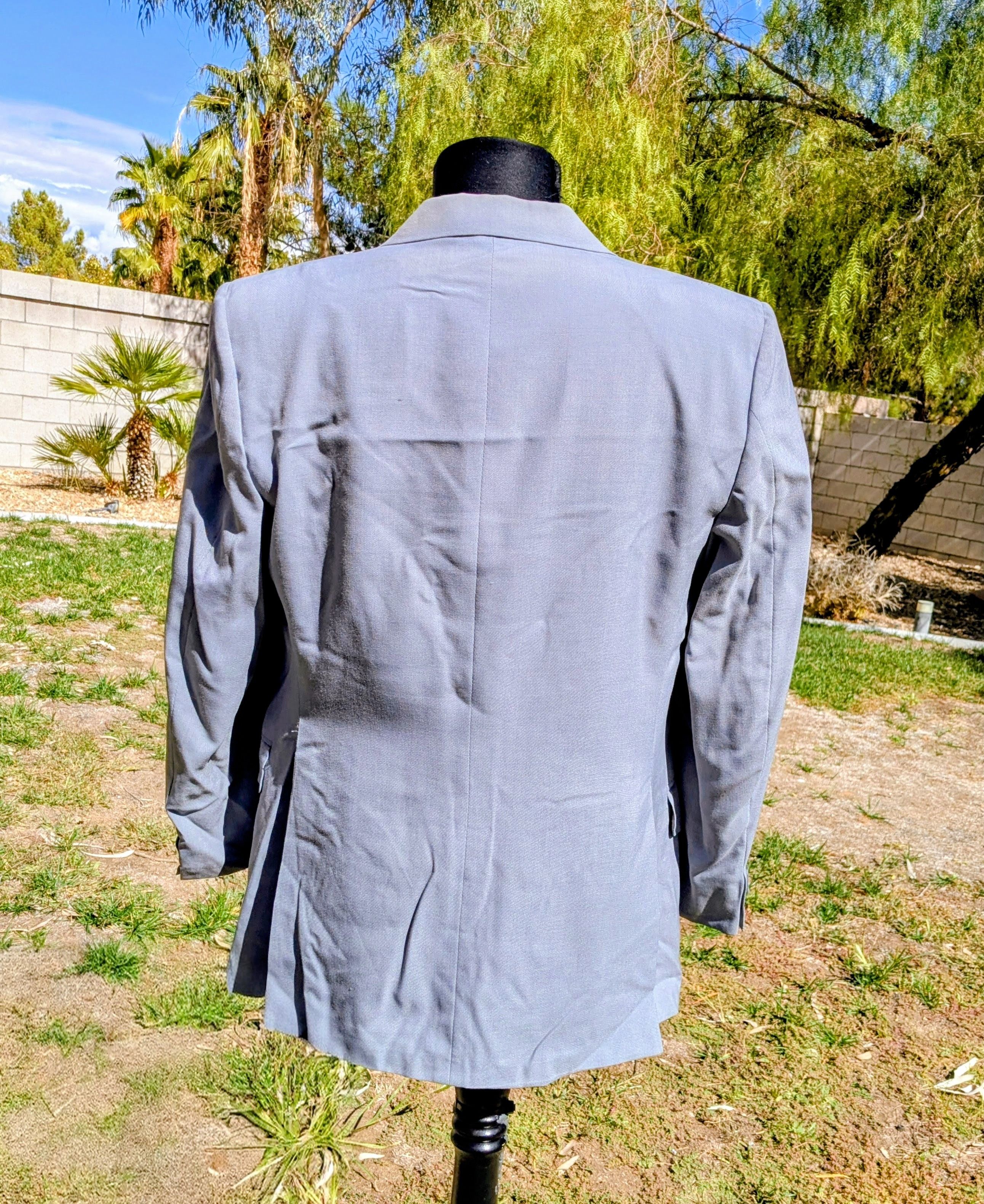 Dillard's VTG 1990s MARKS/MISSING BUTTON Dillards Single Breasted Coat Size 38S - 4 Thumbnail
