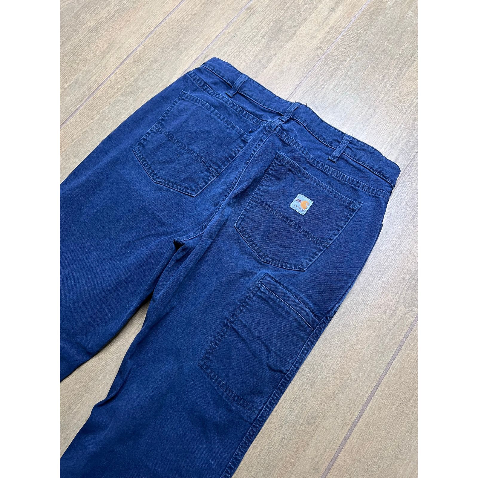 Carhartt Women Carhartt Sz 8 regular Blue Denim 30x29 Y2K utility Size 30" / US 8 / IT 44 - 8 Thumbnail