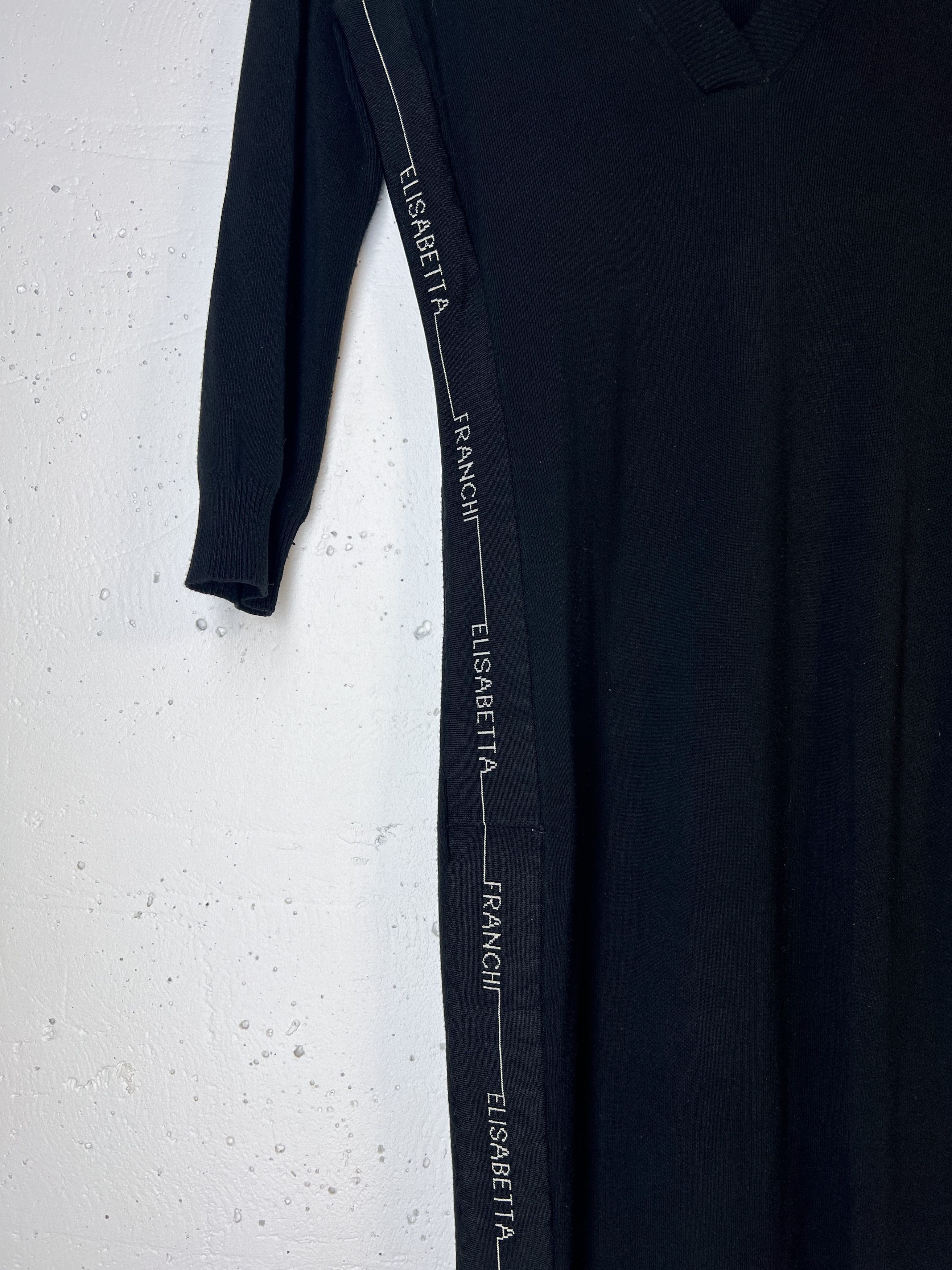 Elisabetta Franchi Elisabetta Franchi Black Knitted Dress Size M / US 6-8 / IT 42-44 - 4 Thumbnail